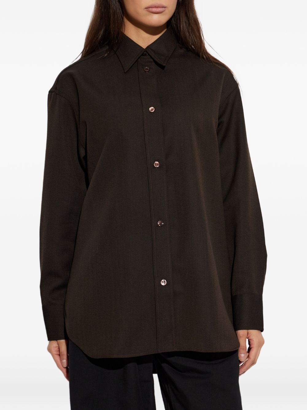 Camicia Rouen STUDIO NICHOLSON ROUENSNW1733 COFFEE STUDIO NICHOLSON 