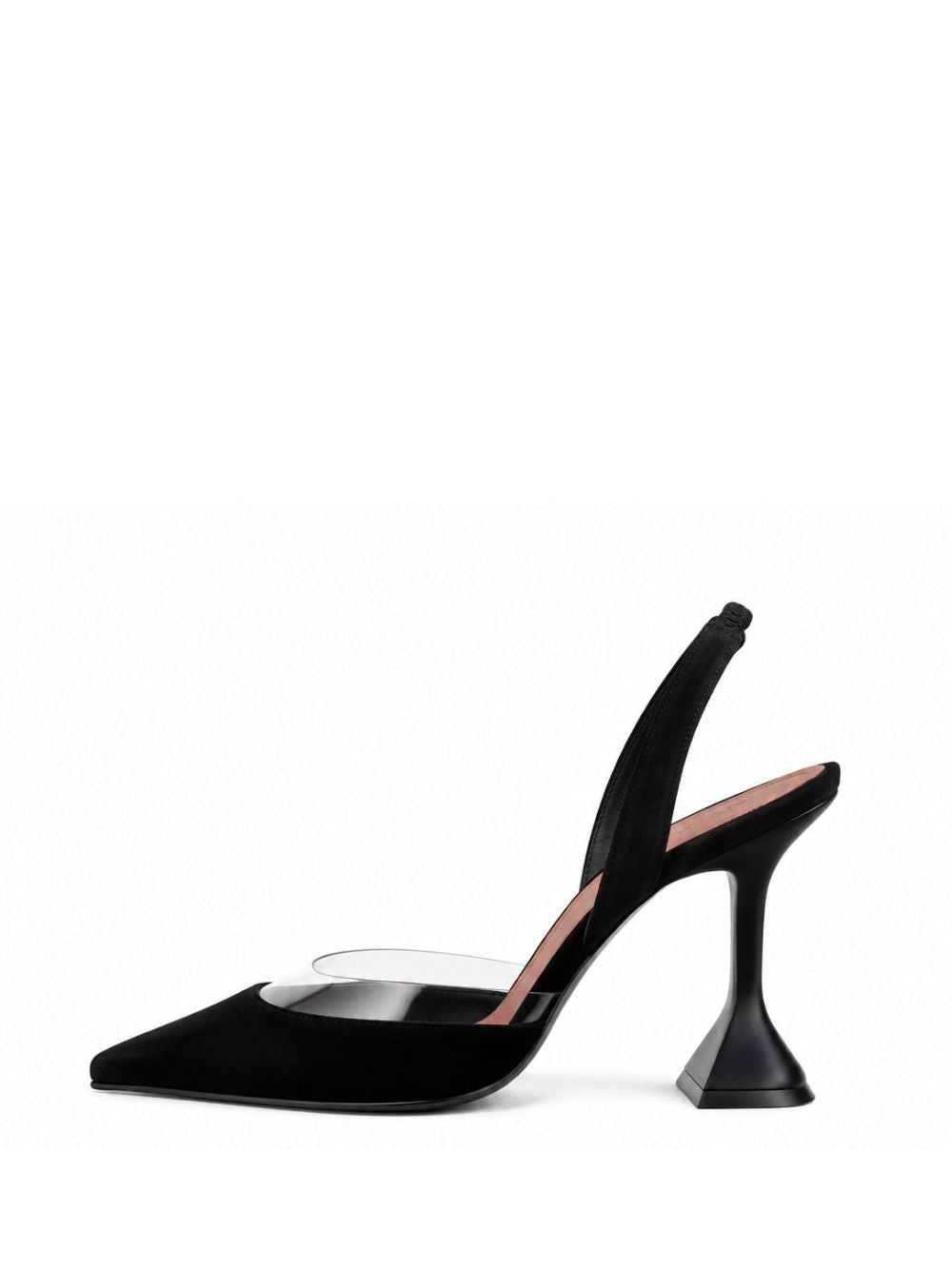 Décolleté Lara 95 Amina Muaddi LARASLING95 BLACKTRANSPARENTPVC Amina Muaddi 