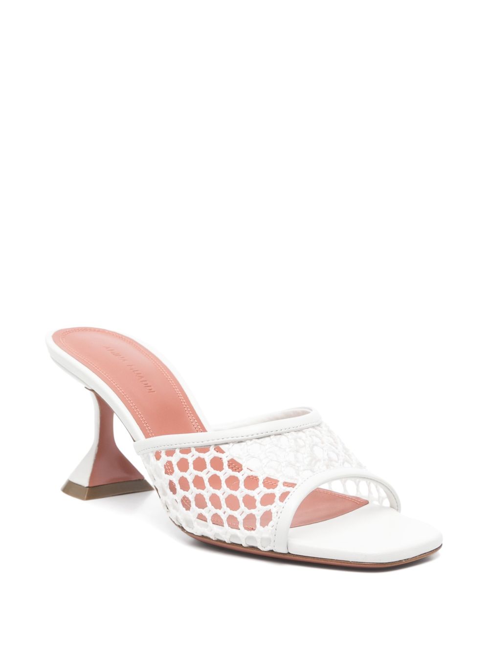 Sandali Lupita Net Slipper 70 Amina Muaddi LUPITANETSLIPPER70 WHITENETWHITENAPPA Amina Muaddi 