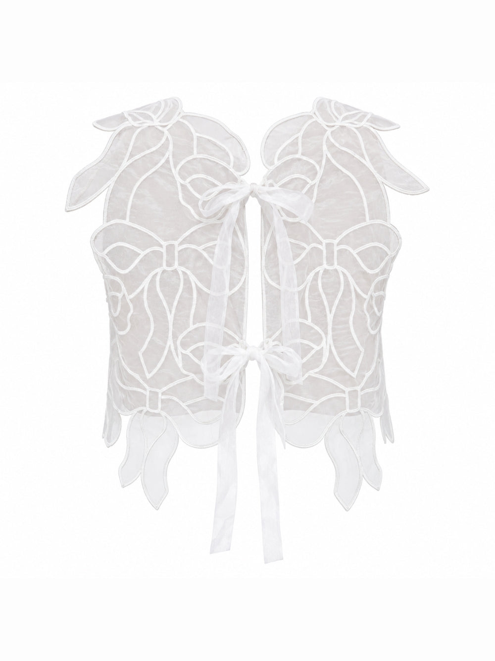 Top AYA CECILE BAHNSEN 26RTW11001 WHITE CECILIE BAHNSEN 