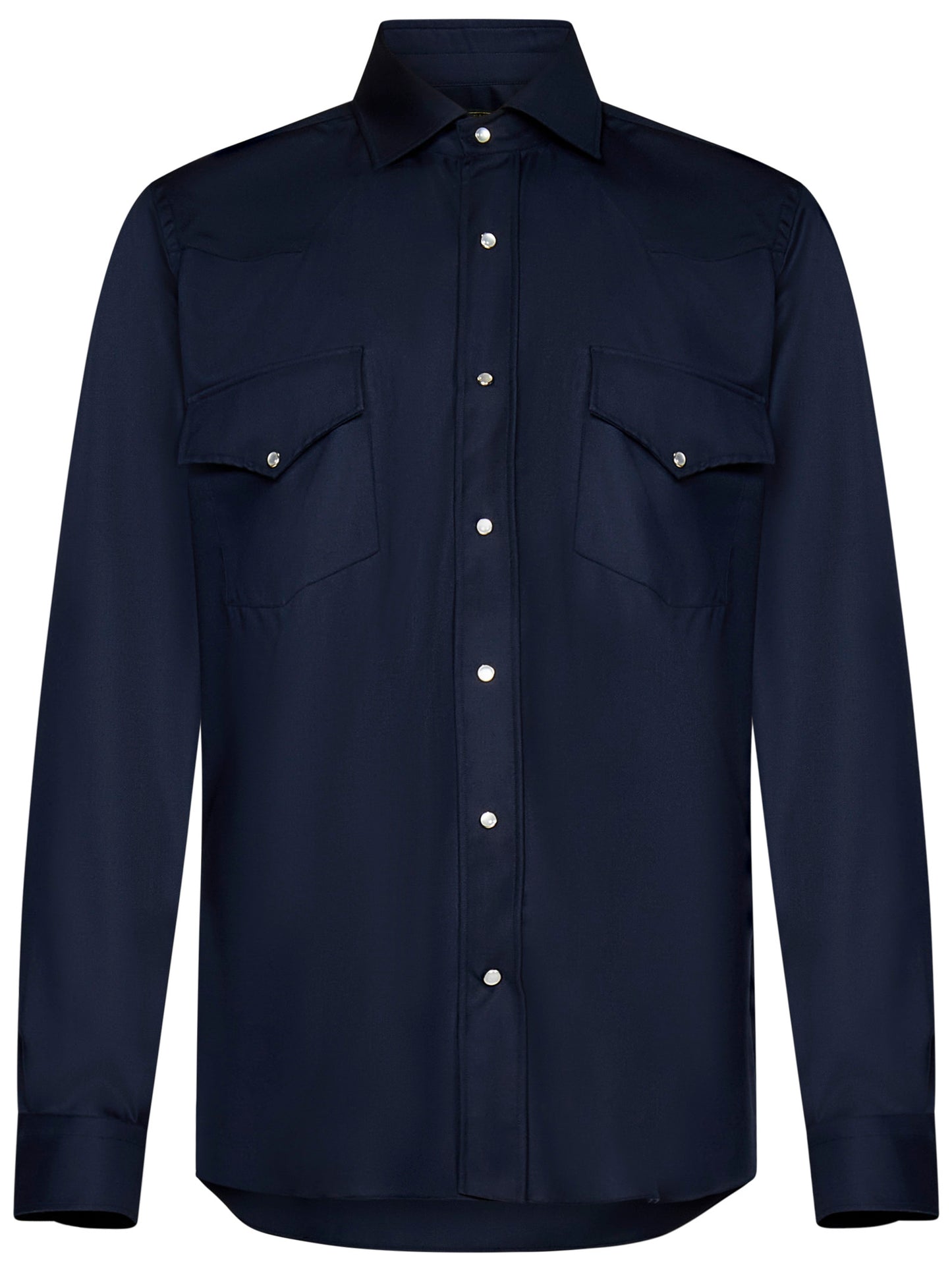 Camicia modello Gianni Agnelli Franzese Napoli 39001 BLU Franzese Collection 