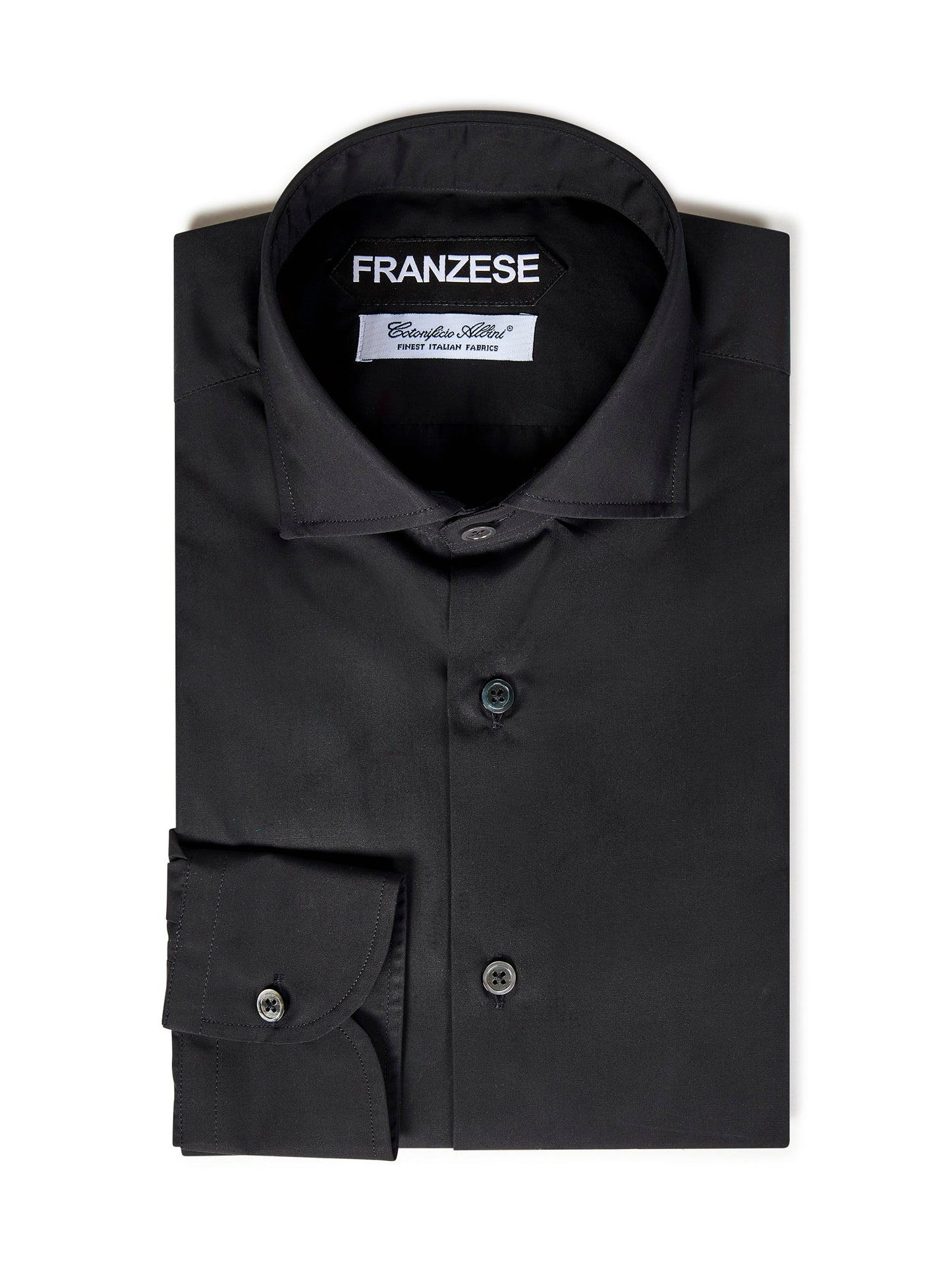 Camicia modello Montezemolo Franzese Napoli A10015 NERO Franzese Collection 