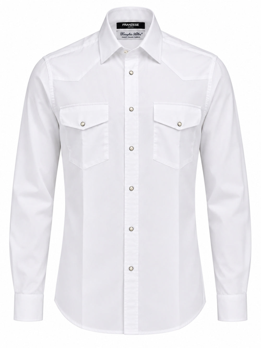Camicia modello David Beckham Franzese Napoli FRACT01 BIANCO Franzese Collection 