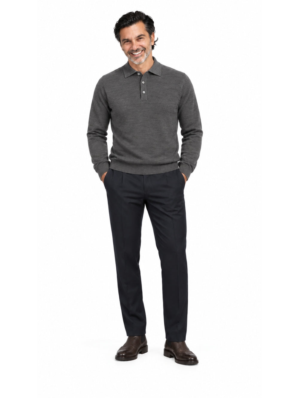 Maglia modello David Beckham Franzese Napoli MA8643 GRIGIO Franzese Collection 