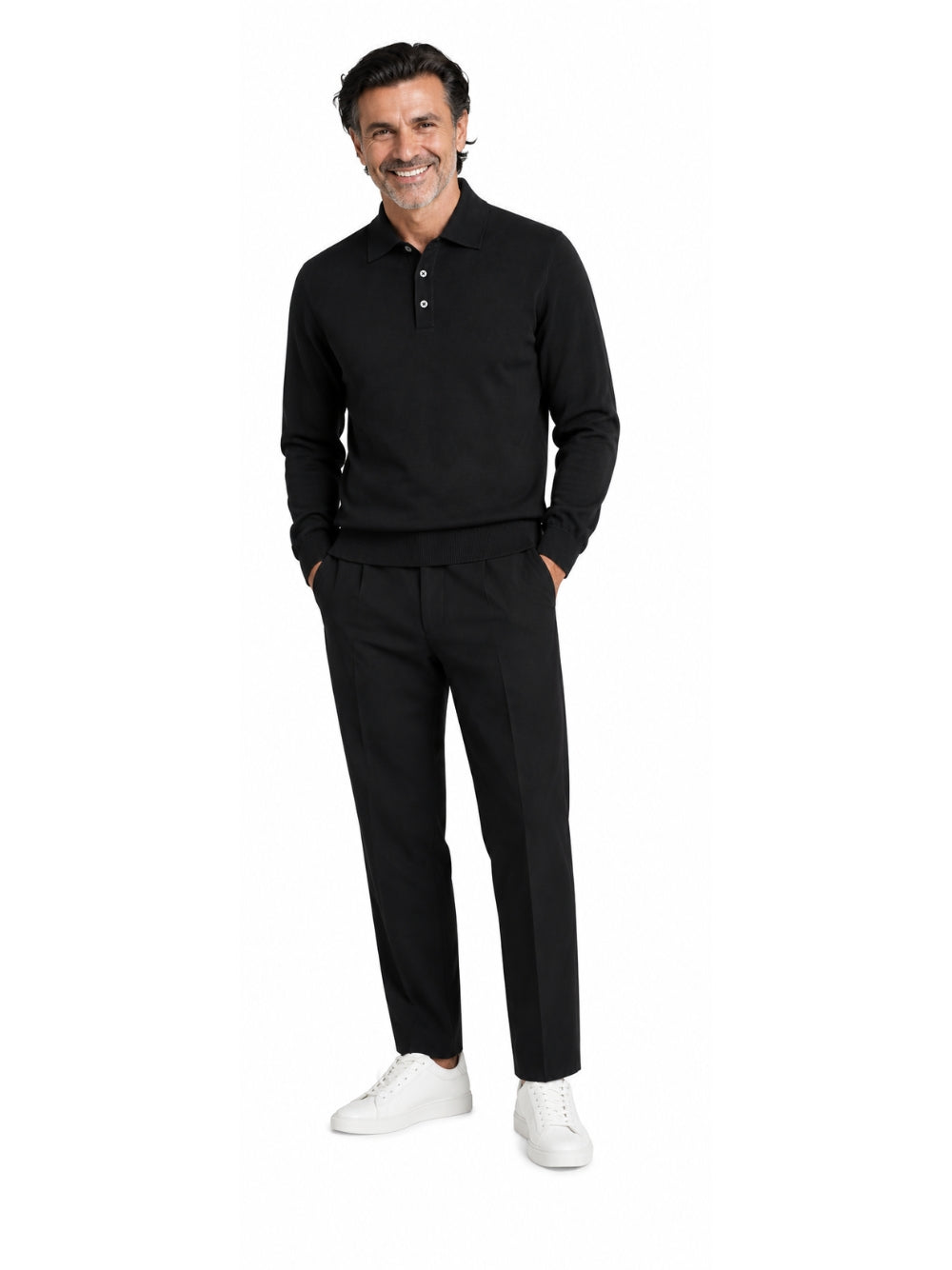 Maglia modello David Beckham Franzese Napoli MA8643 NERO Franzese Collection 