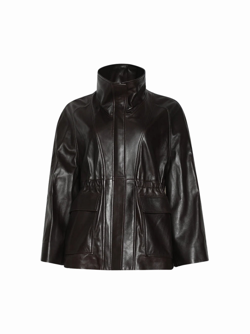 Giubbino Quai Fluid Nour Hammour PF26JK02 DARK BROWN Nour Hammour 