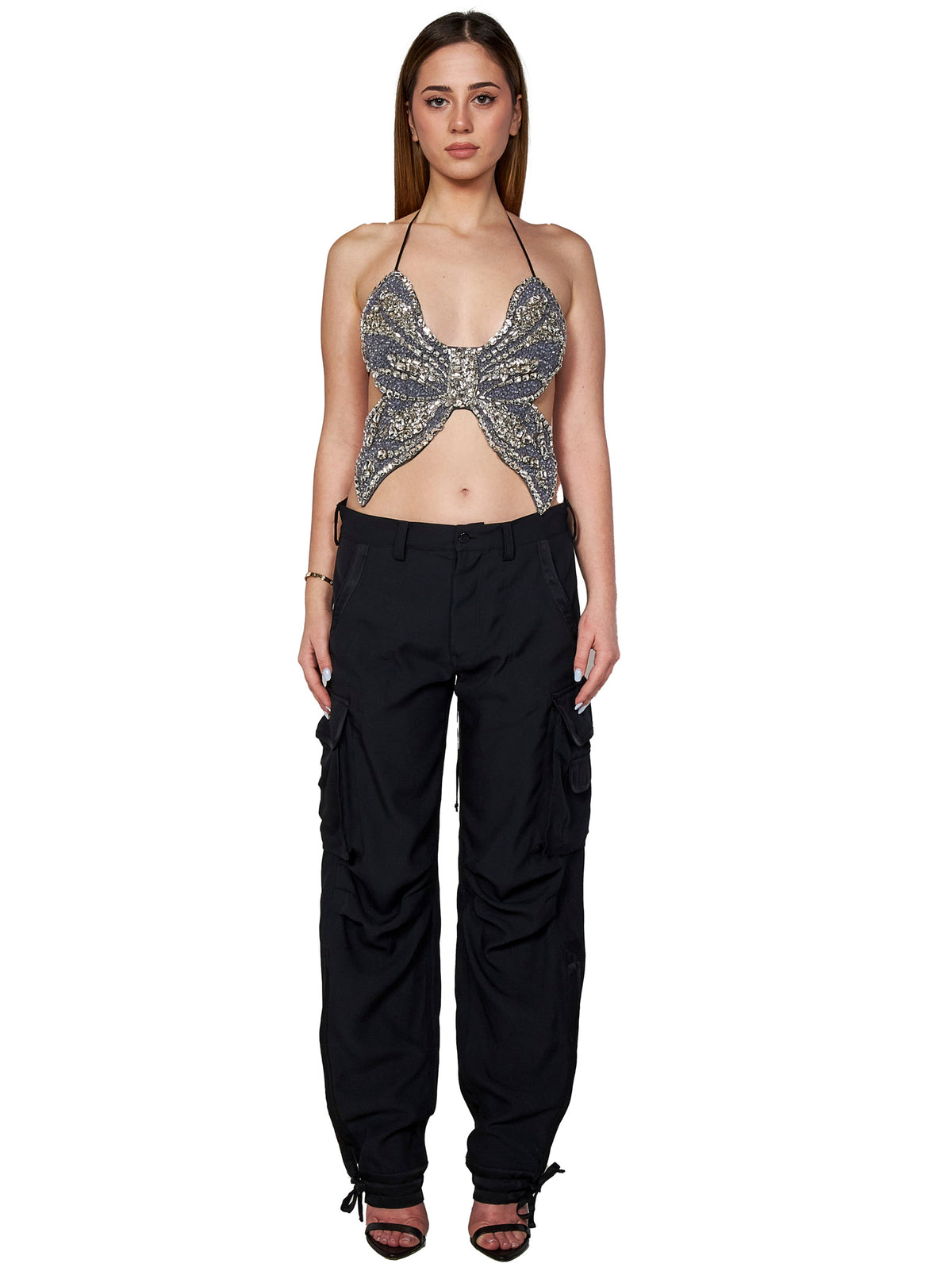Pantaloni Room76 FRAS26303 BLACK Room76 