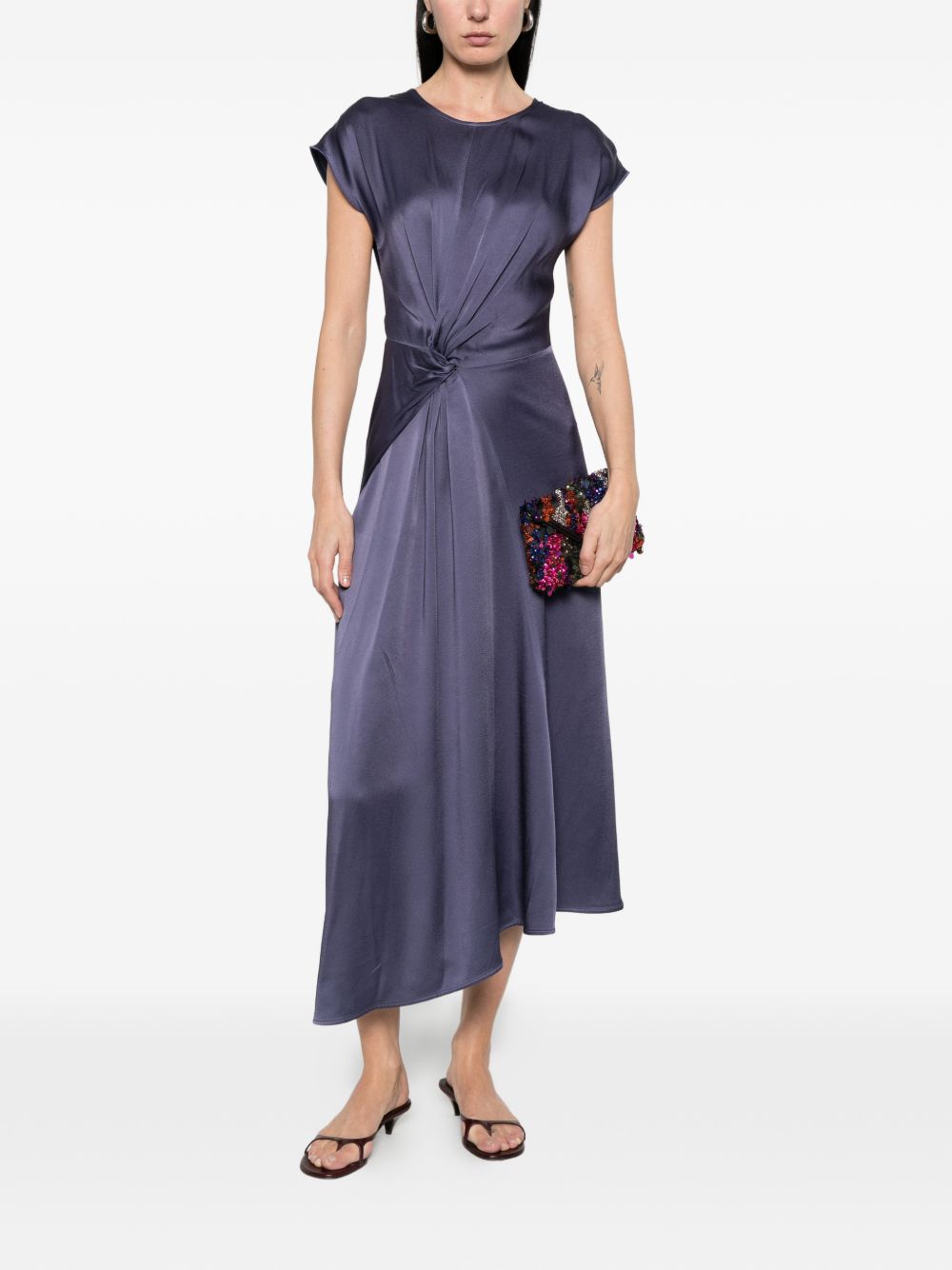 Abito Midi Aria Victoria Beckham 1226WDR007292D DARK OCEAN Victoria Beckham 