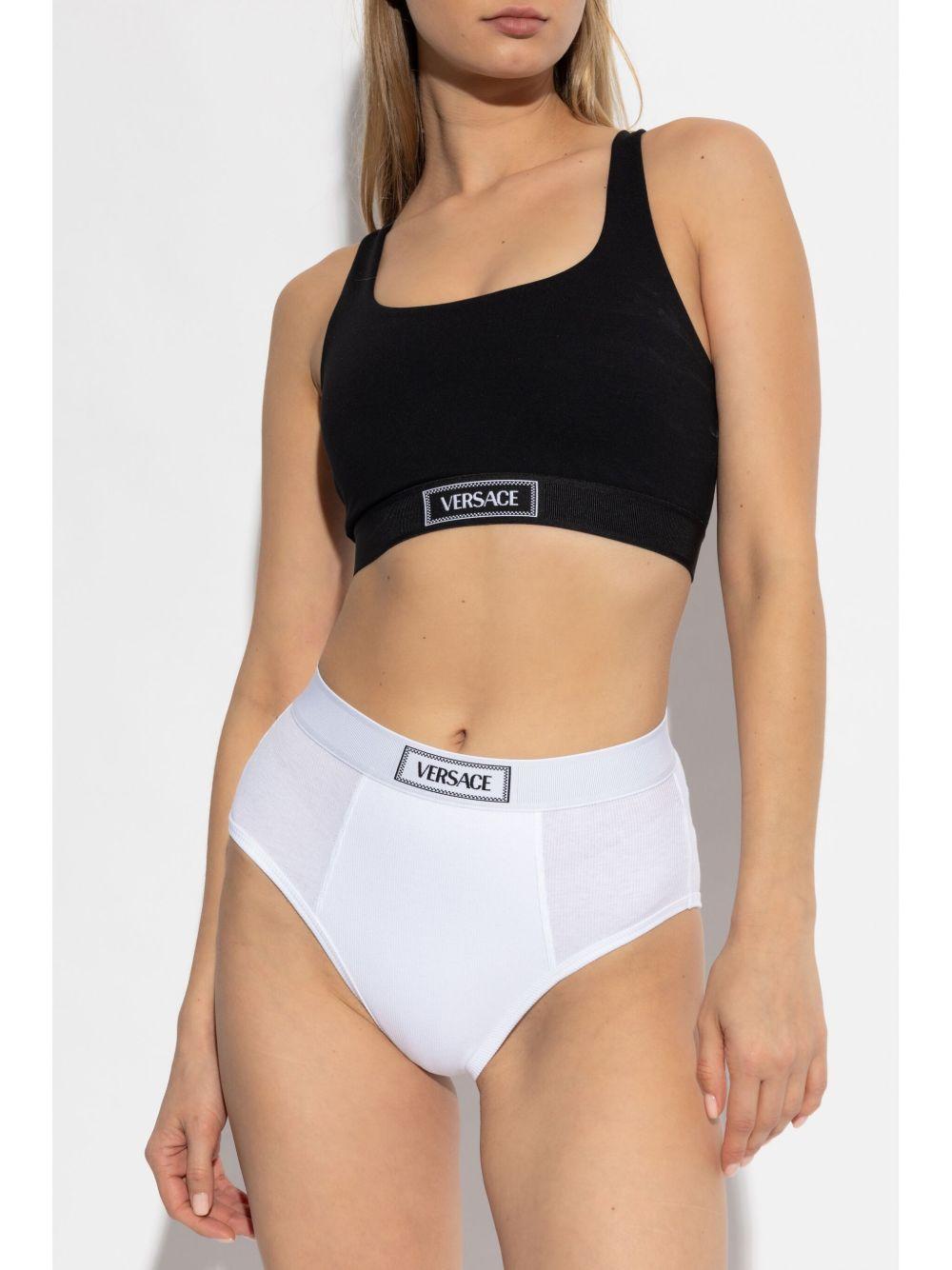 Top '90s Vintage Logo Versace 10158801A12037 1B000 Versace 