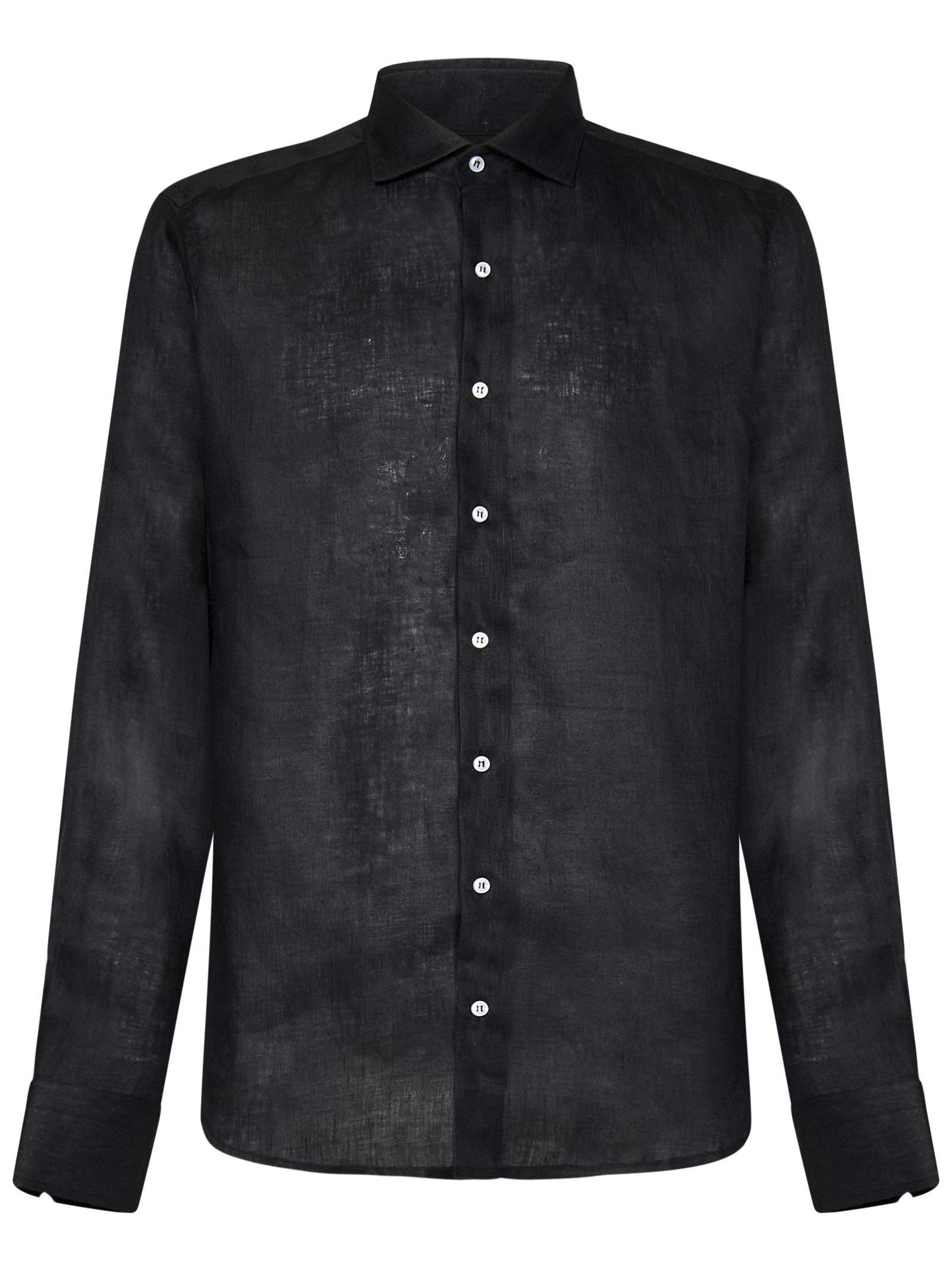 Camicia James Bond Franzese Napoli FRACM02 NERO Franzese Collection Pronta Sartoria 