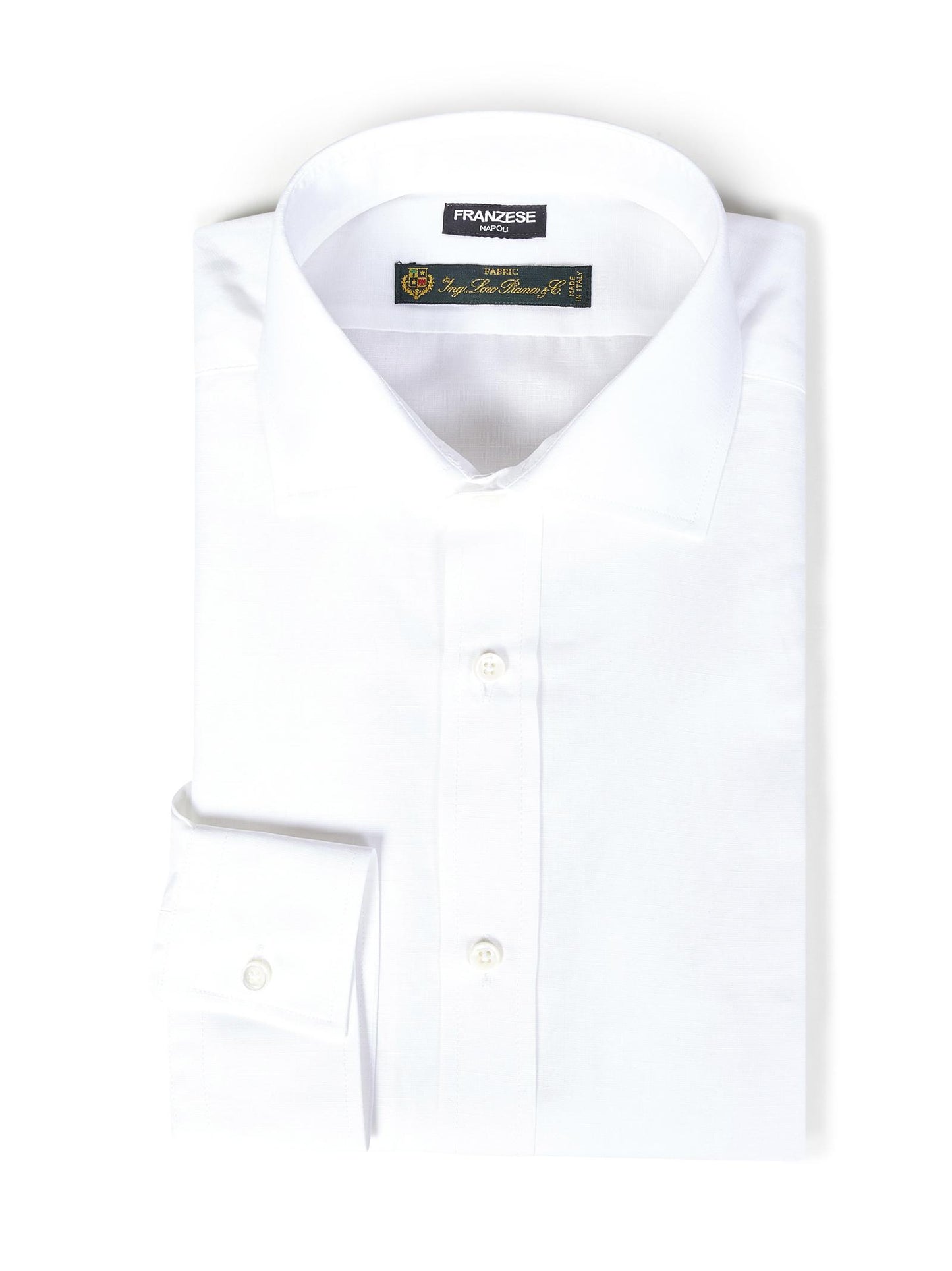Camicia modello David Beckham Franzese Napoli FRAC4522 BIANCO Franzese Collection Pronta Sartoria 