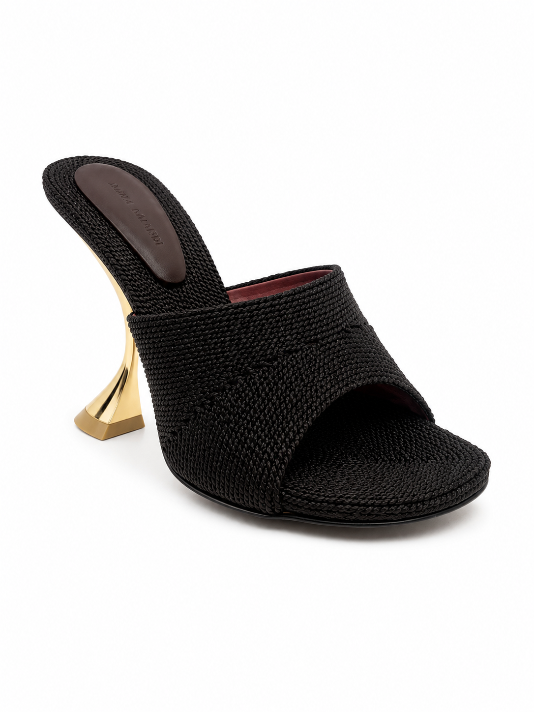 Sandali Taylor Woven Slipper 90 Amina Muaddi TAYLORSLIPPER90 COFFEE Amina Muaddi 