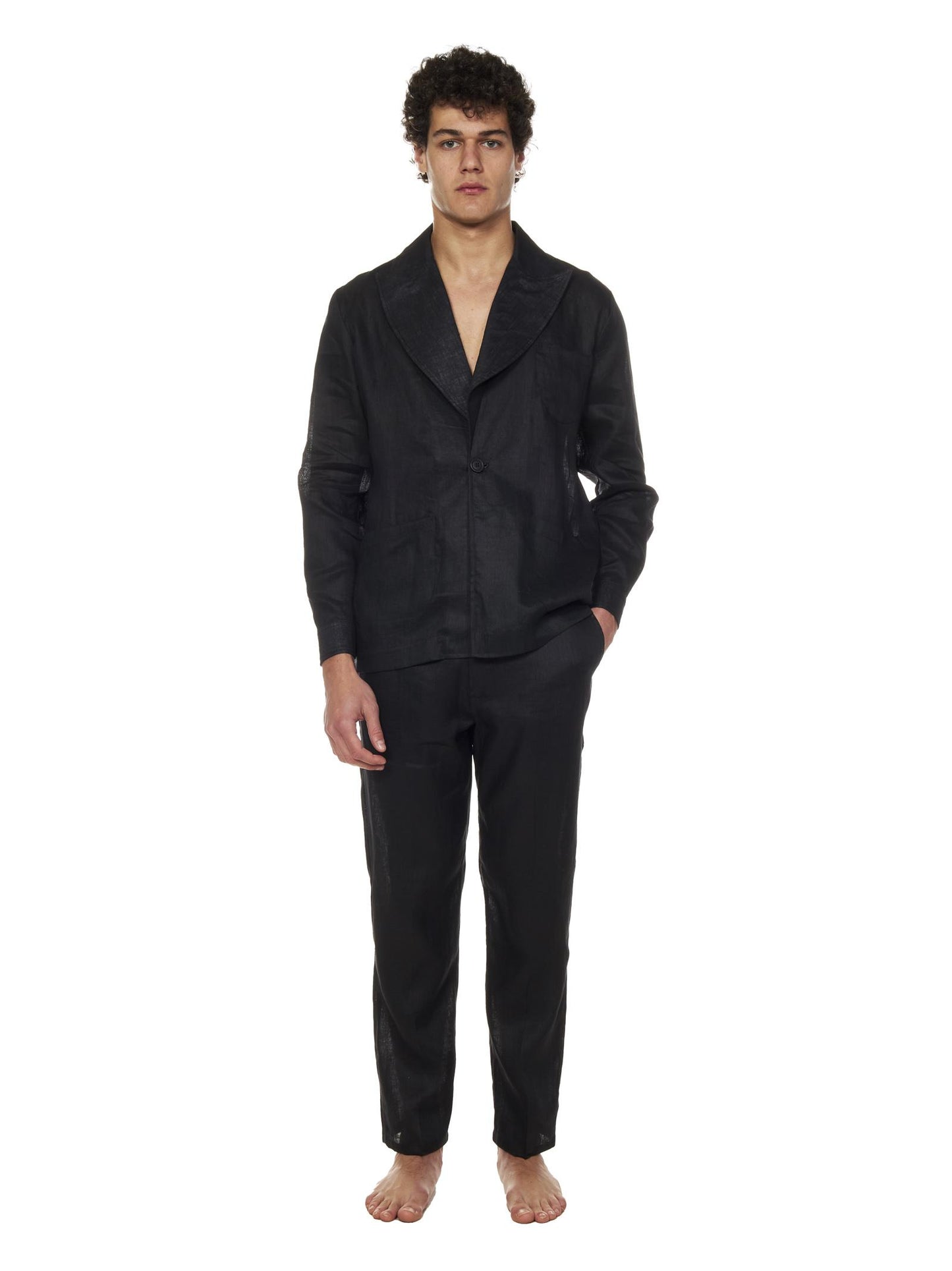 Giacca James Bond Franzese Napoli FRAGC13 NERO Franzese Collection Pronta Sartoria 