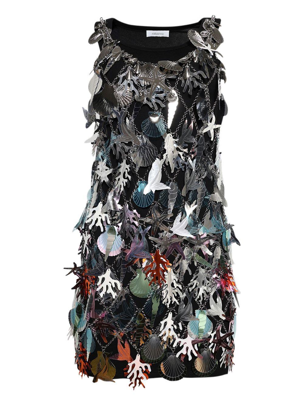 Abito Mini Sea Shell Charm Rabanne 25AIRO159CH0018 P040 Rabanne 