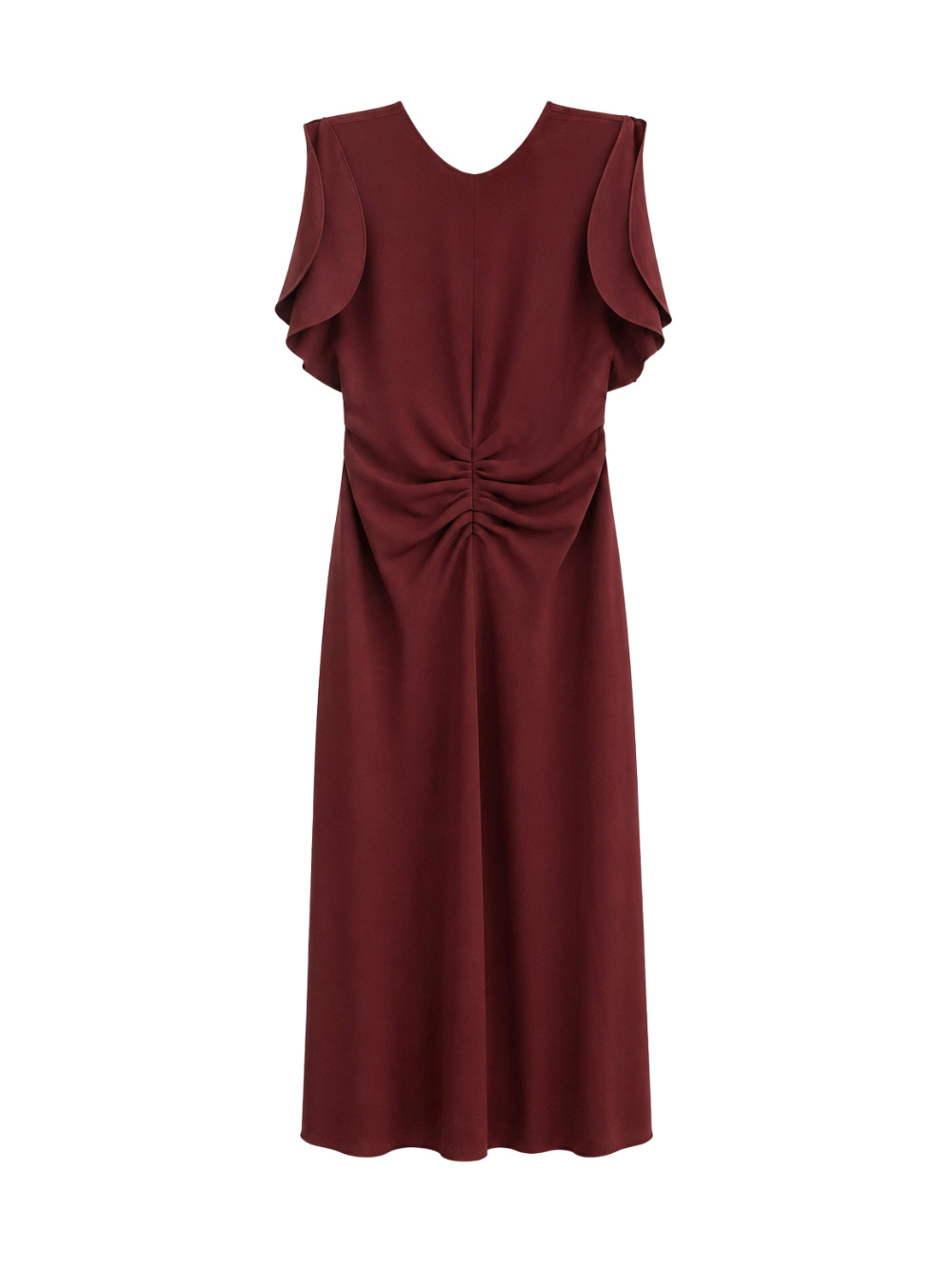 Abito Midi Eve Victoria Beckham 1226WDR005227A BURGUNDY Victoria Beckham 