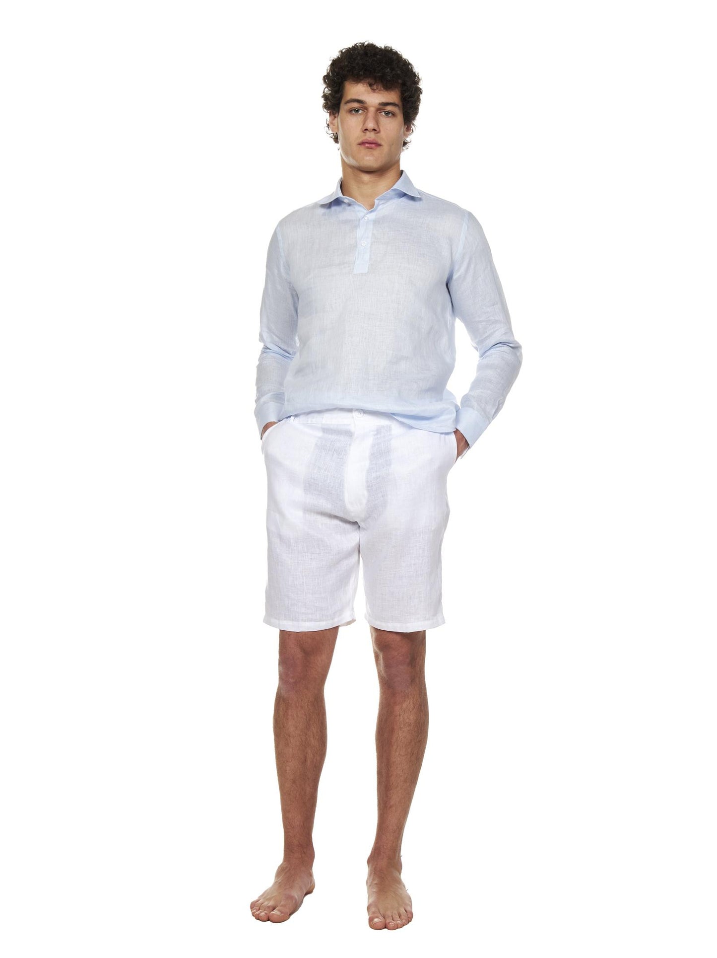 Shorts Lapo Elkann Franzese Napoli FRABM07 BIANCO Franzese Collection Pronta Sartoria 
