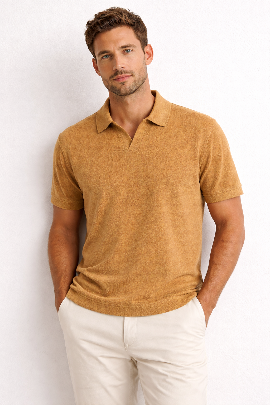 Polo modello Gossip Franzese Napoli MA8352 BEIGE Franzese Collection 