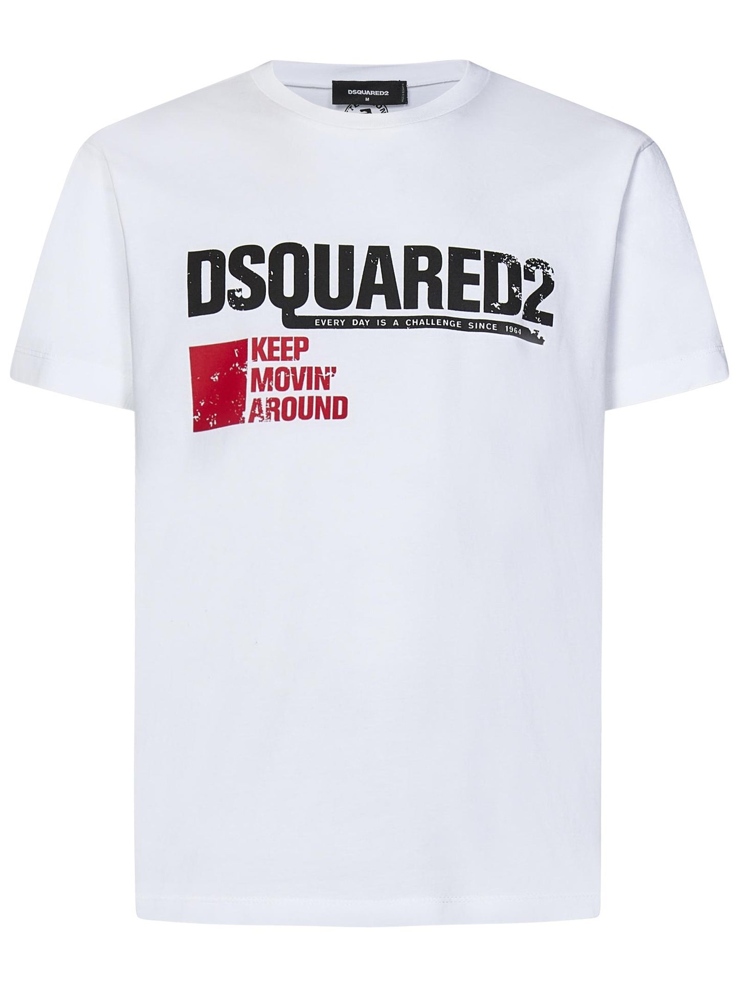 T-shirt Keep Moving Around Cool Fit Dsquared2 S71GD1462S24662 100 Dsquared2 