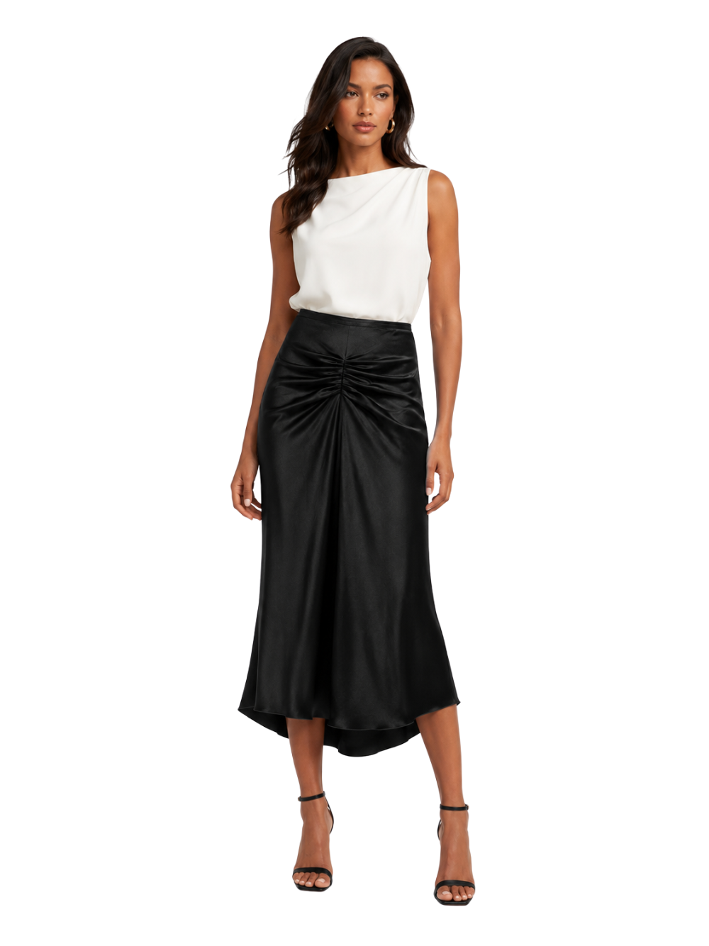 Gonna Midi Bela Victoria Beckham 1126WSK006985A ORE Victoria Beckham 