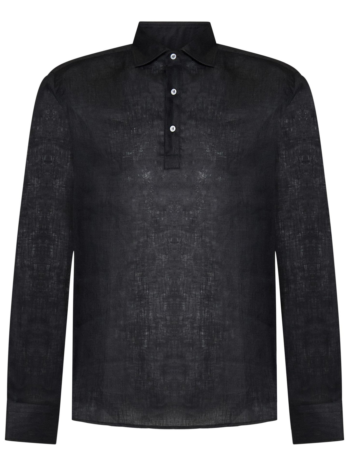 Polo Brad Pitt Franzese Napoli FRAPL04 NERO Franzese Collection Pronta Sartoria 