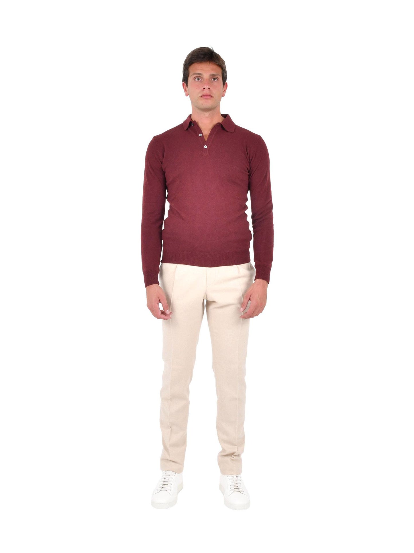 Maglia modello Stefano De Martino Franzese Napoli MA7069W26 BORDO Franzese Collection 