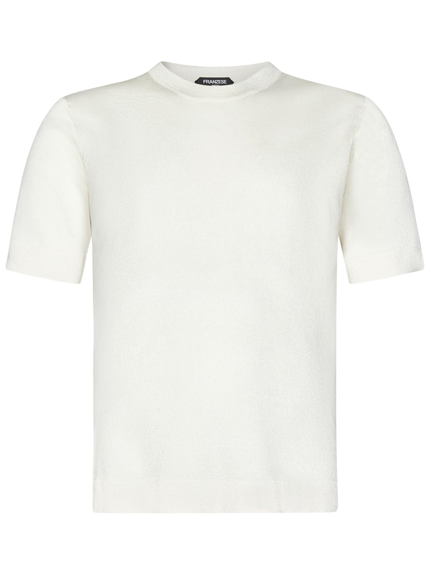 T-shirt modello nuvola Stefano De Martino Franzese Napoli FE6853C AVORIO Franzese Collection Pronta Sartoria 