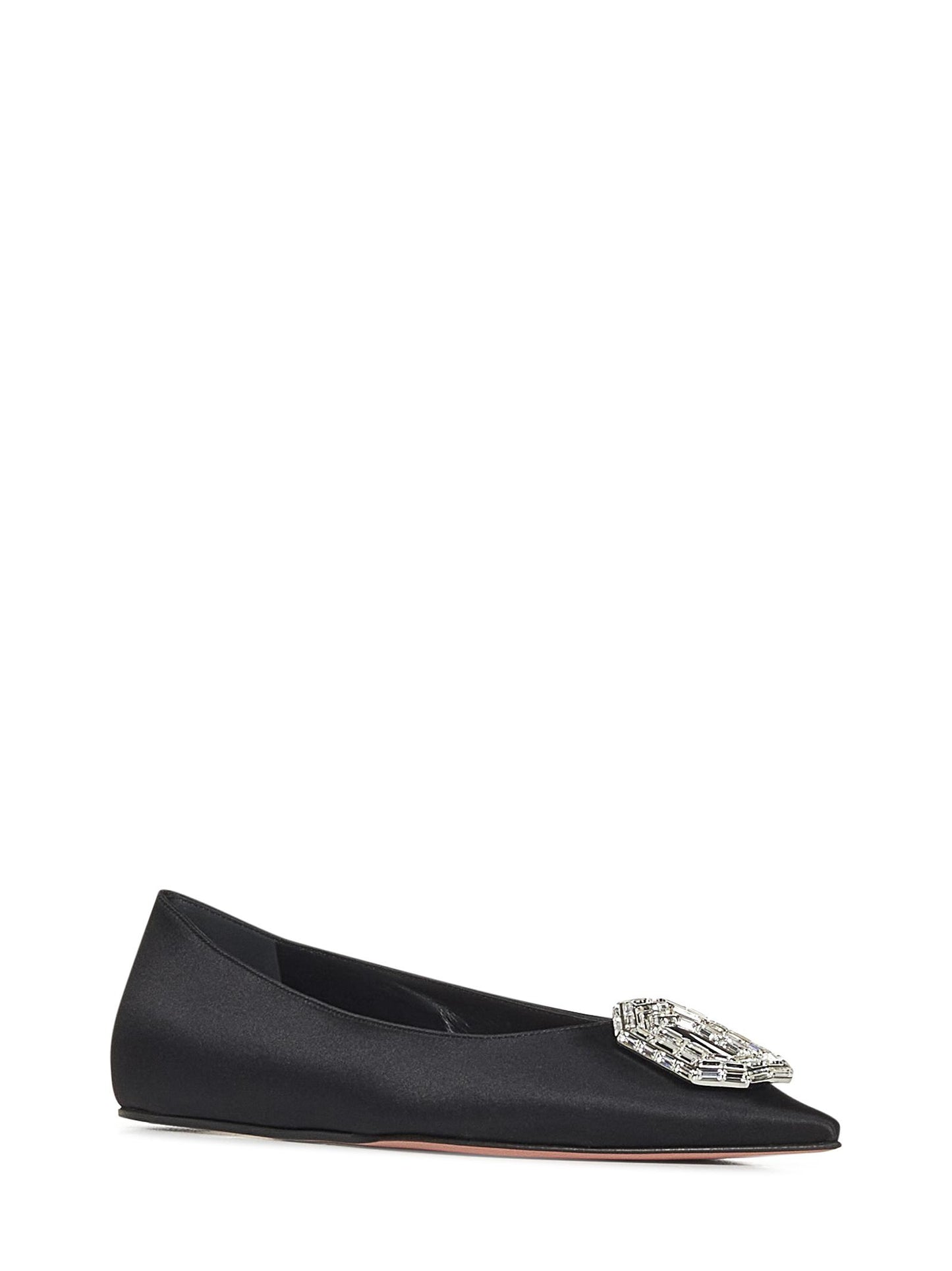 Ballerine Camelia Flat Amina Muaddi CAMELIAFLAT BLACK Amina Muaddi 