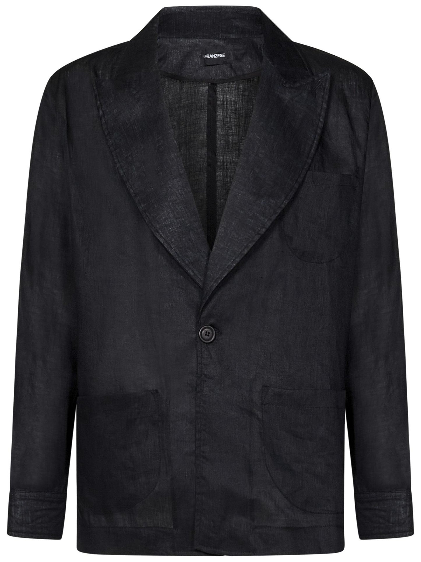 Giacca James Bond Franzese Napoli FRAGC13 NERO Franzese Collection Pronta Sartoria 