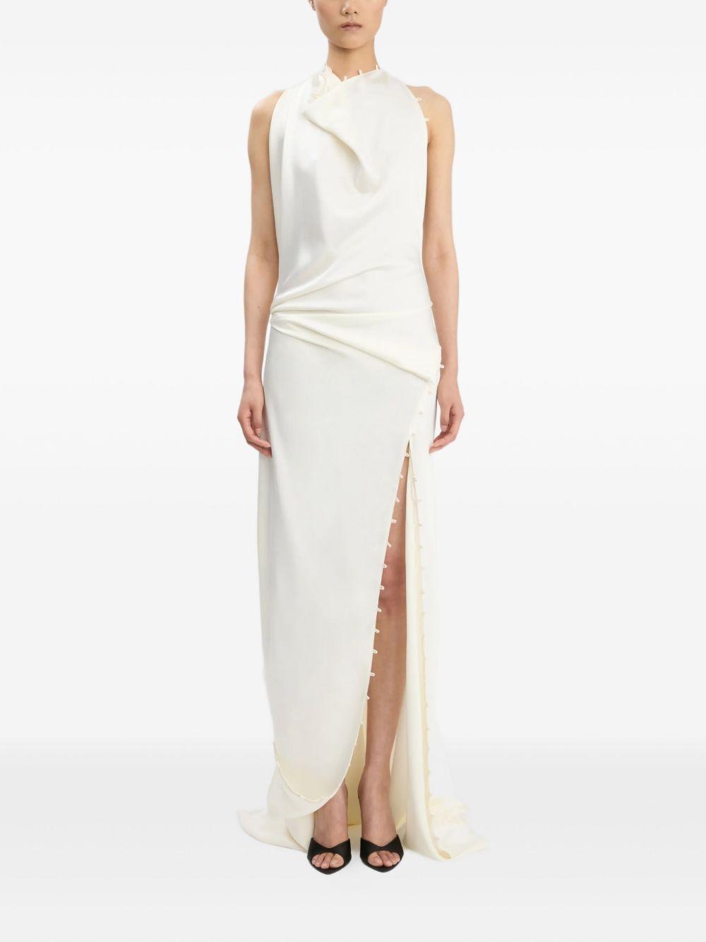 Abito Lungo Victoria Beckham 1425WDR006796A IVORY Victoria Beckham 