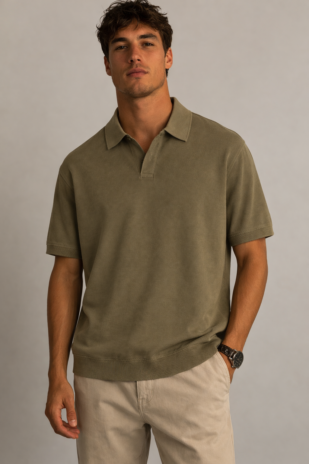 Polo modello Gossip Franzese Napoli MA8352 VERDE Franzese Collection Pronta Sartoria 