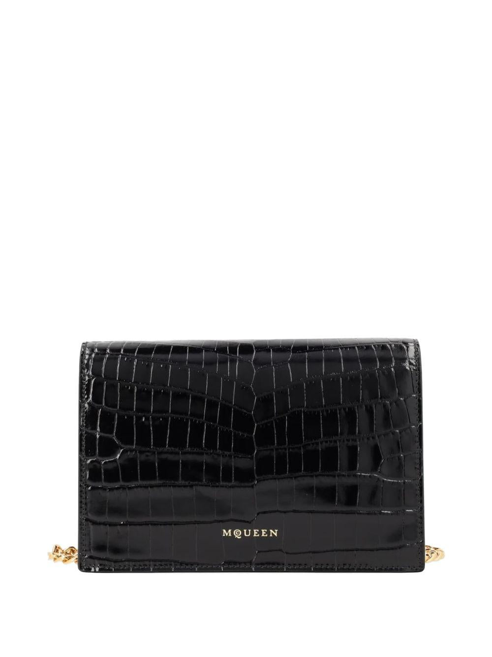 Borsa a spalla Skull piccola Alexander McQueen 8552911HB0G 1001 Alexander McQueen 