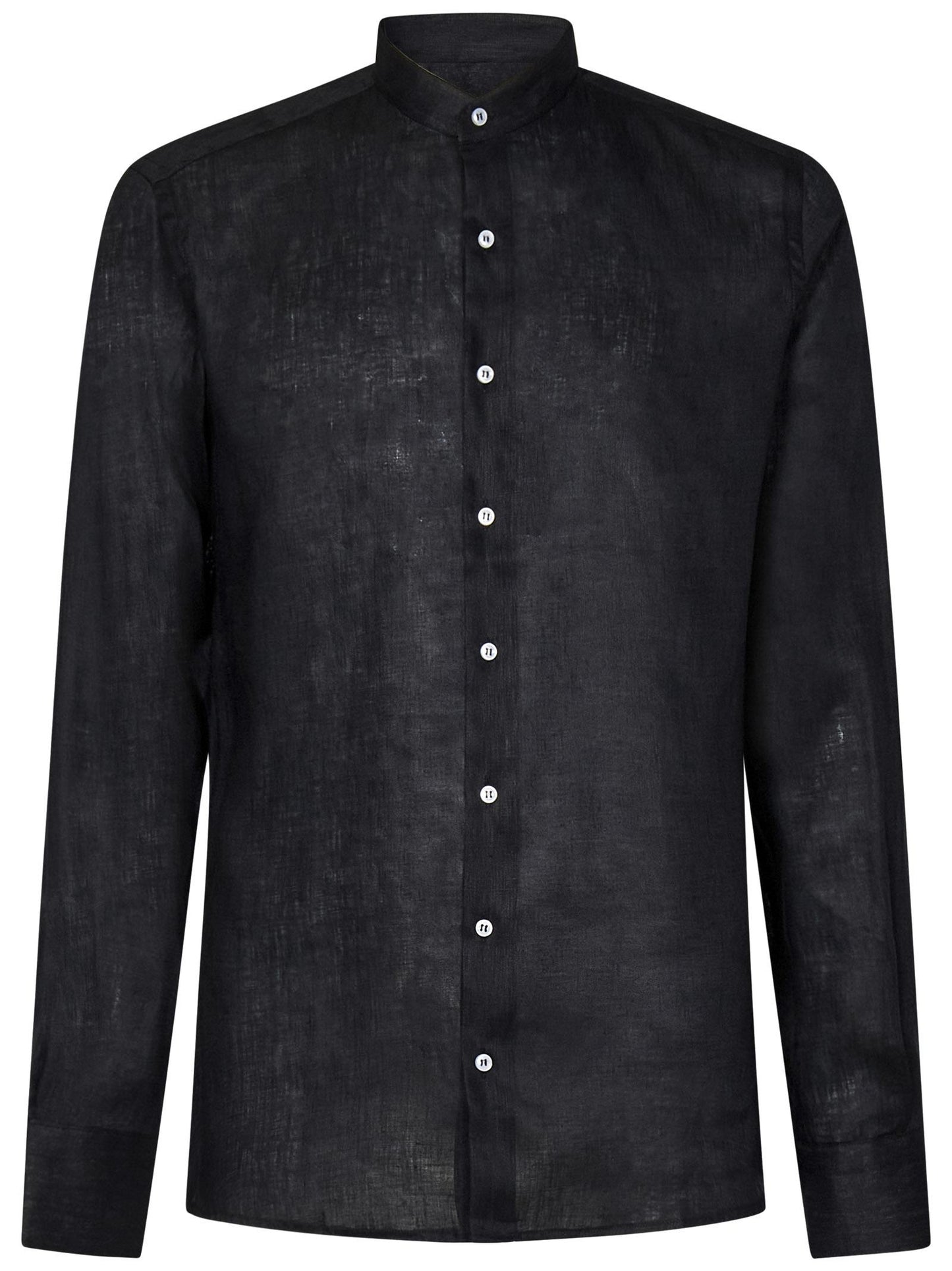 Camicia James Bond Franzese Napoli<BR/> FRACM18 NERO Franzese Collection Pronta Sartoria 