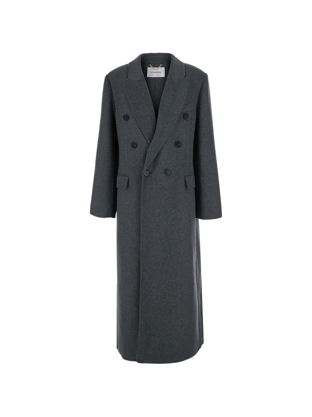 Cappotto Victoria Beckham 1126WCT006440B DARK GREY MELANGE Victoria Beckham 