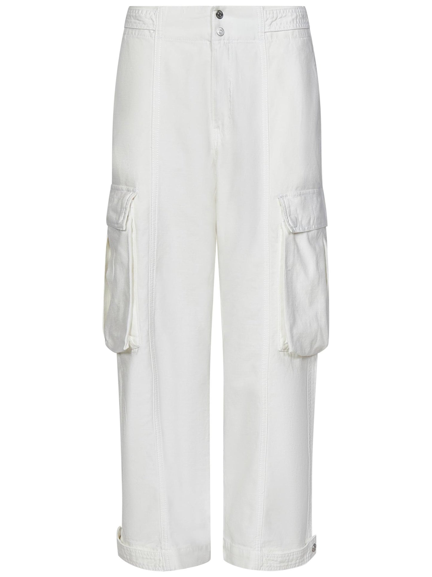 Pantaloni Wide Leg Cargo Frame Denim WS24WPA014 WHT Frame Denim 