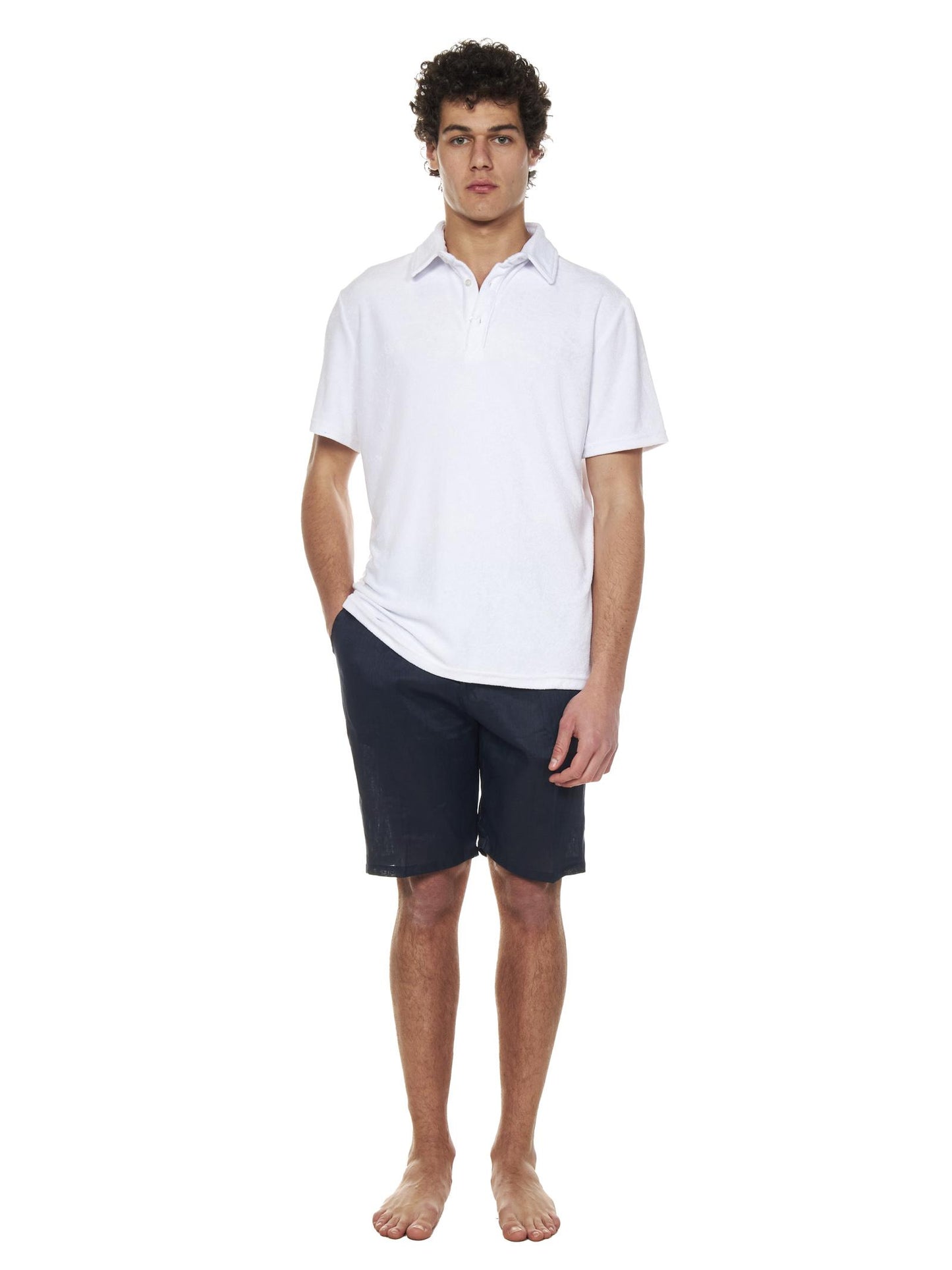 Polo Brad Pitt Franzese Napoli FRAPL14 BIANCO Franzese Collection Pronta Sartoria 
