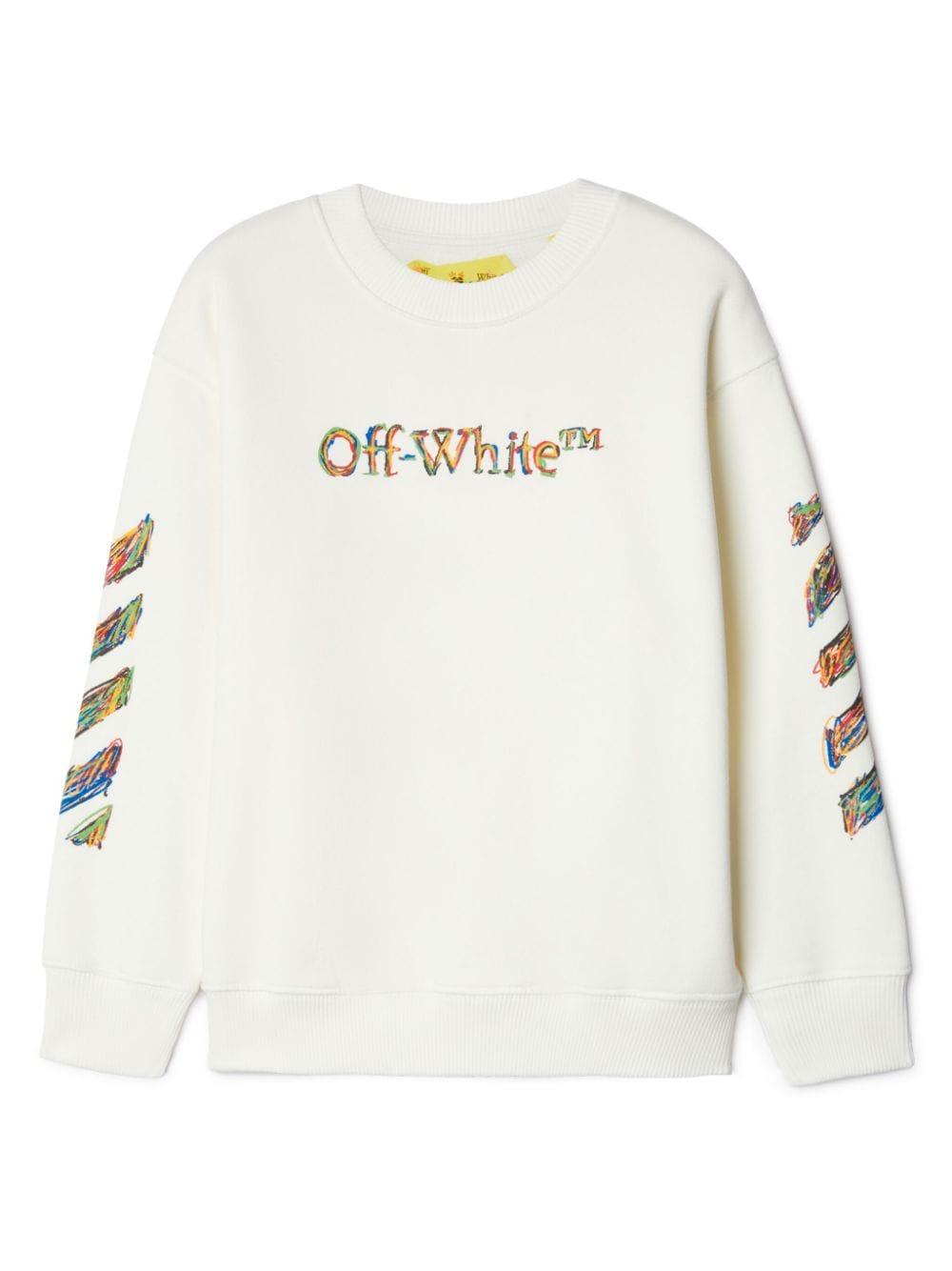 Felpa Off-White Kids OBBA001S24FLE004 0184 Off-White Kids 