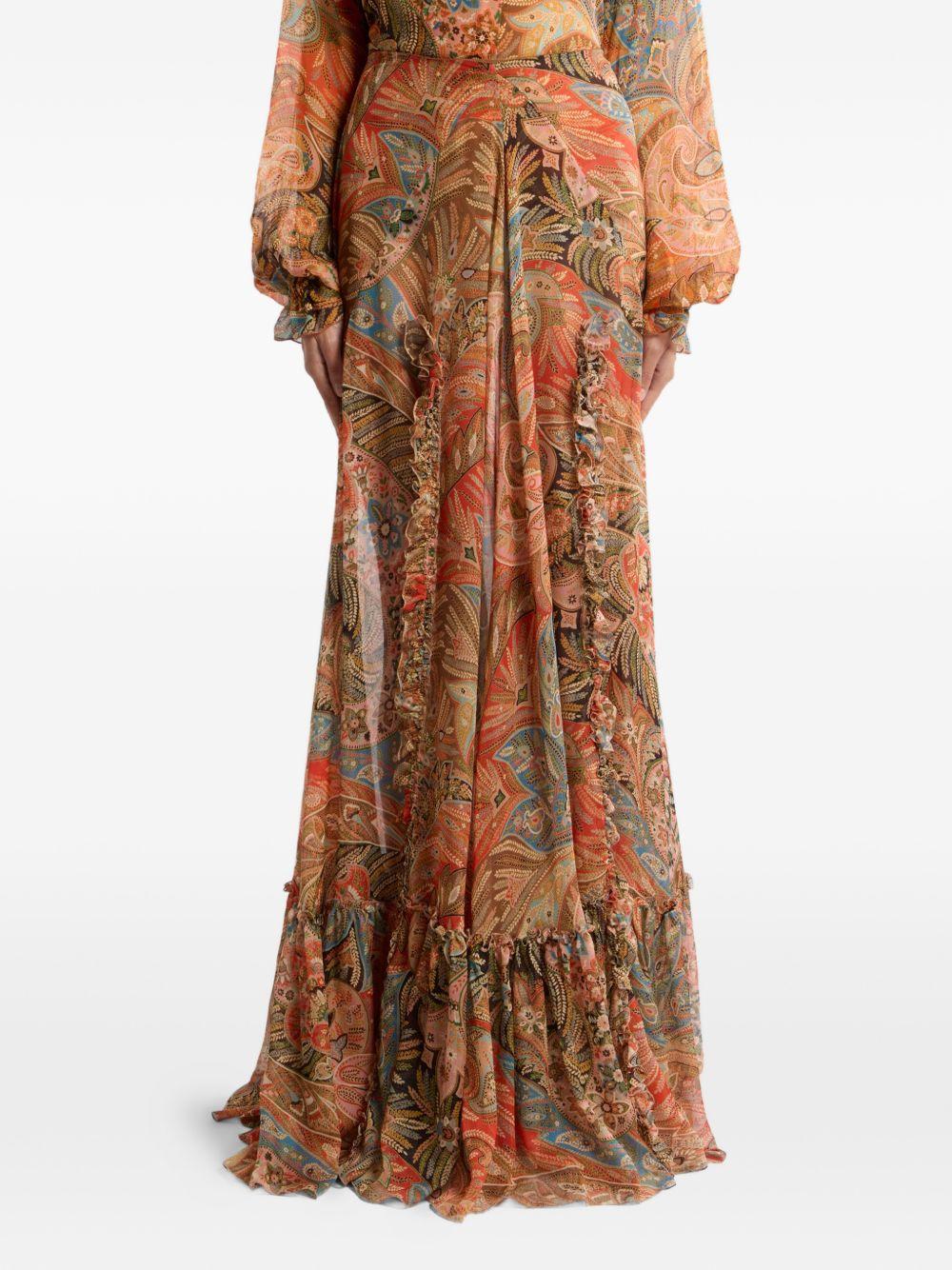 Gonna Lunga Etro WRFA020499SA1R9 X0860 Etro 