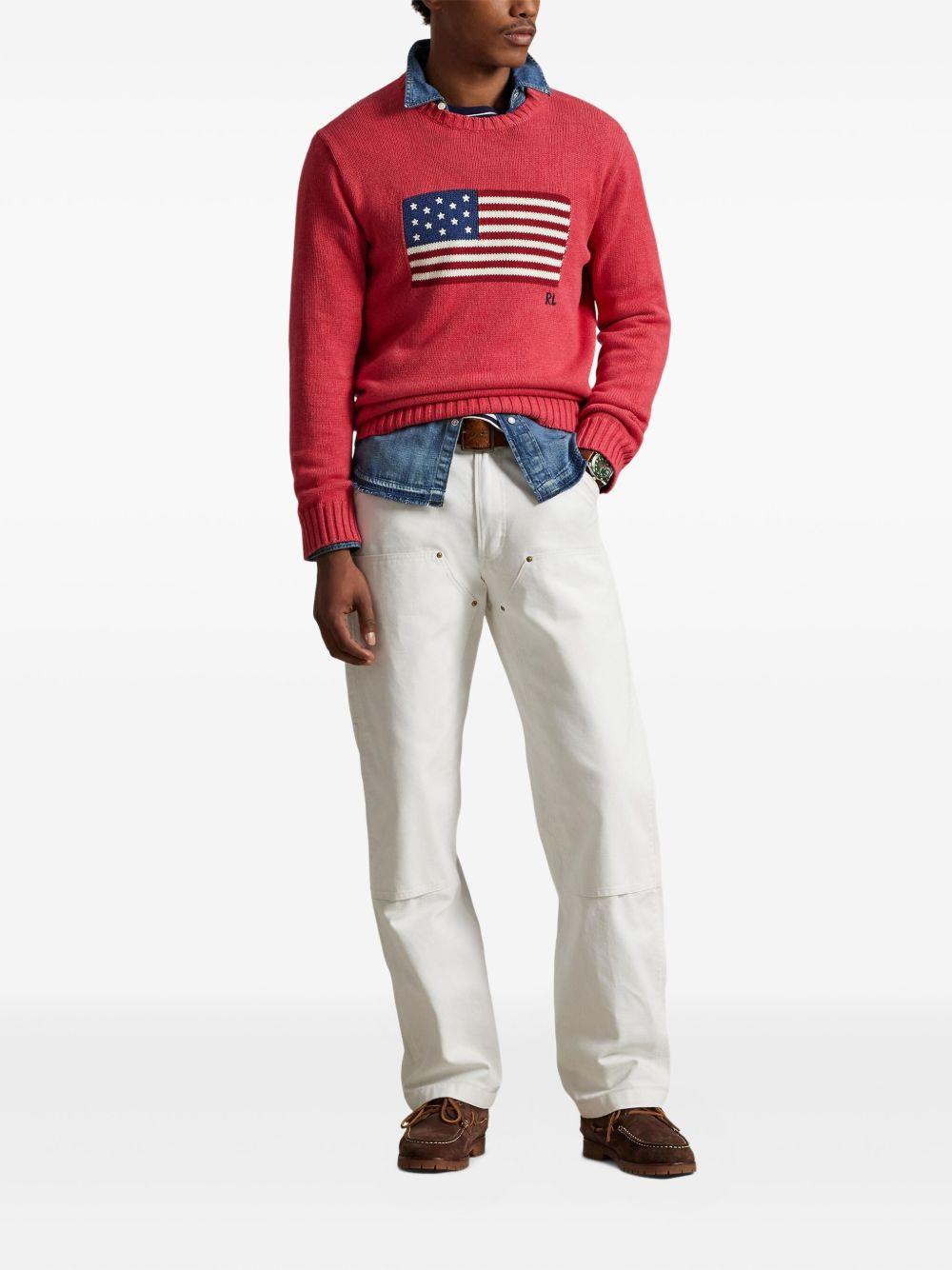 Maglia L'iconica maglia con bandiera Polo Ralph Lauren 710718281 501 Polo Ralph Lauren 