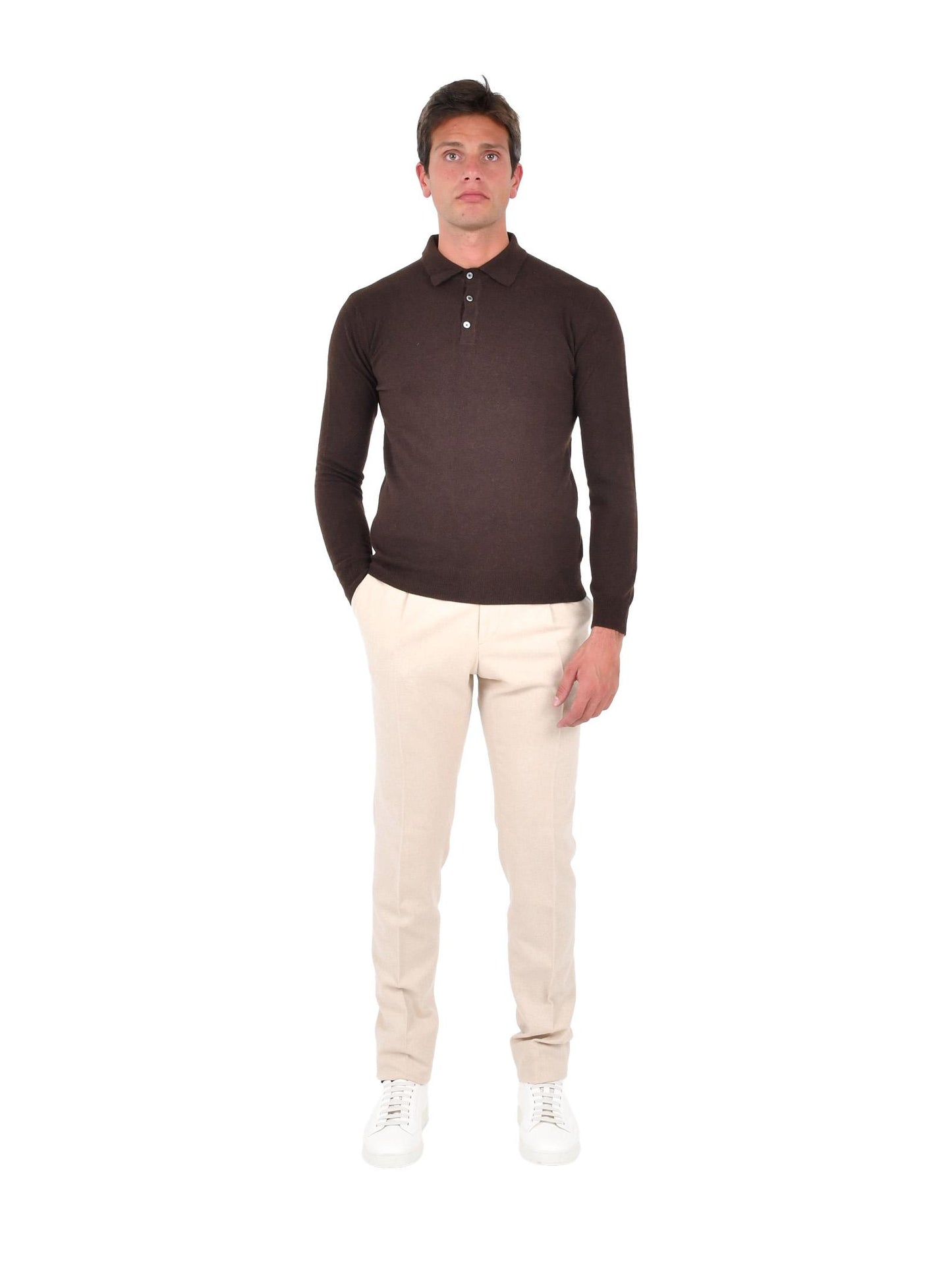 Maglia modello Stefano De Martino Franzese Napoli MA7069W26 MORO Franzese Collection Pronta Sartoria 