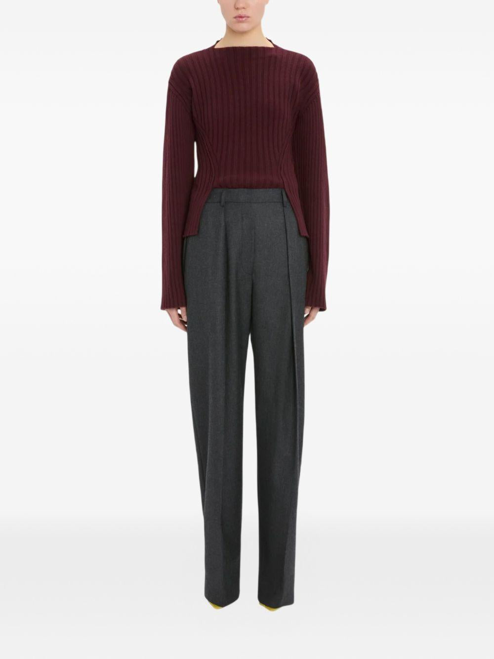 Pantaloni Victoria Beckham 1226WTR002857Q DARK GREY MELANGE Victoria Beckham 