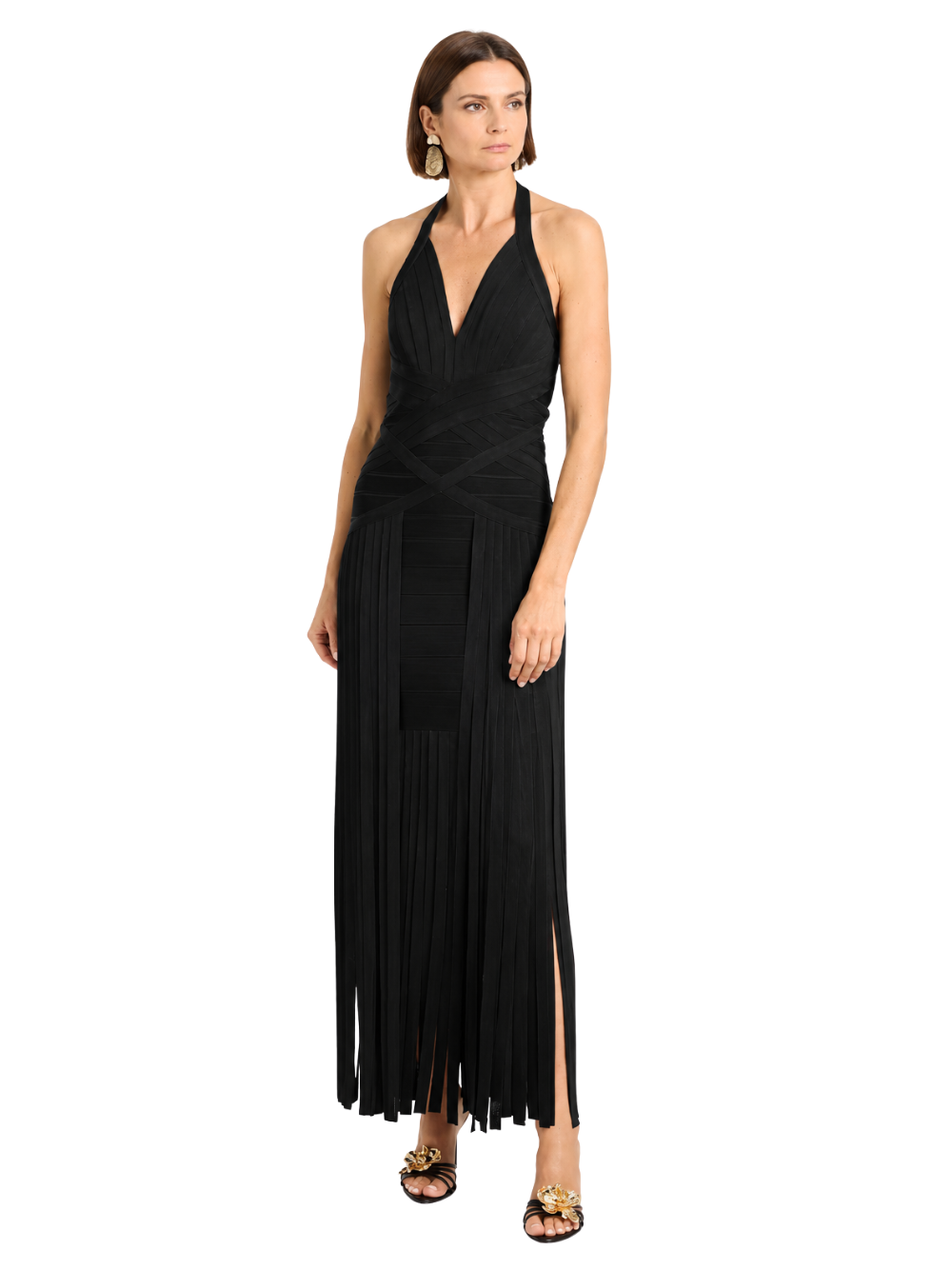 Abito Lungo the Spencer Gown Herve Leger FRI8576847 001 Herve Leger 