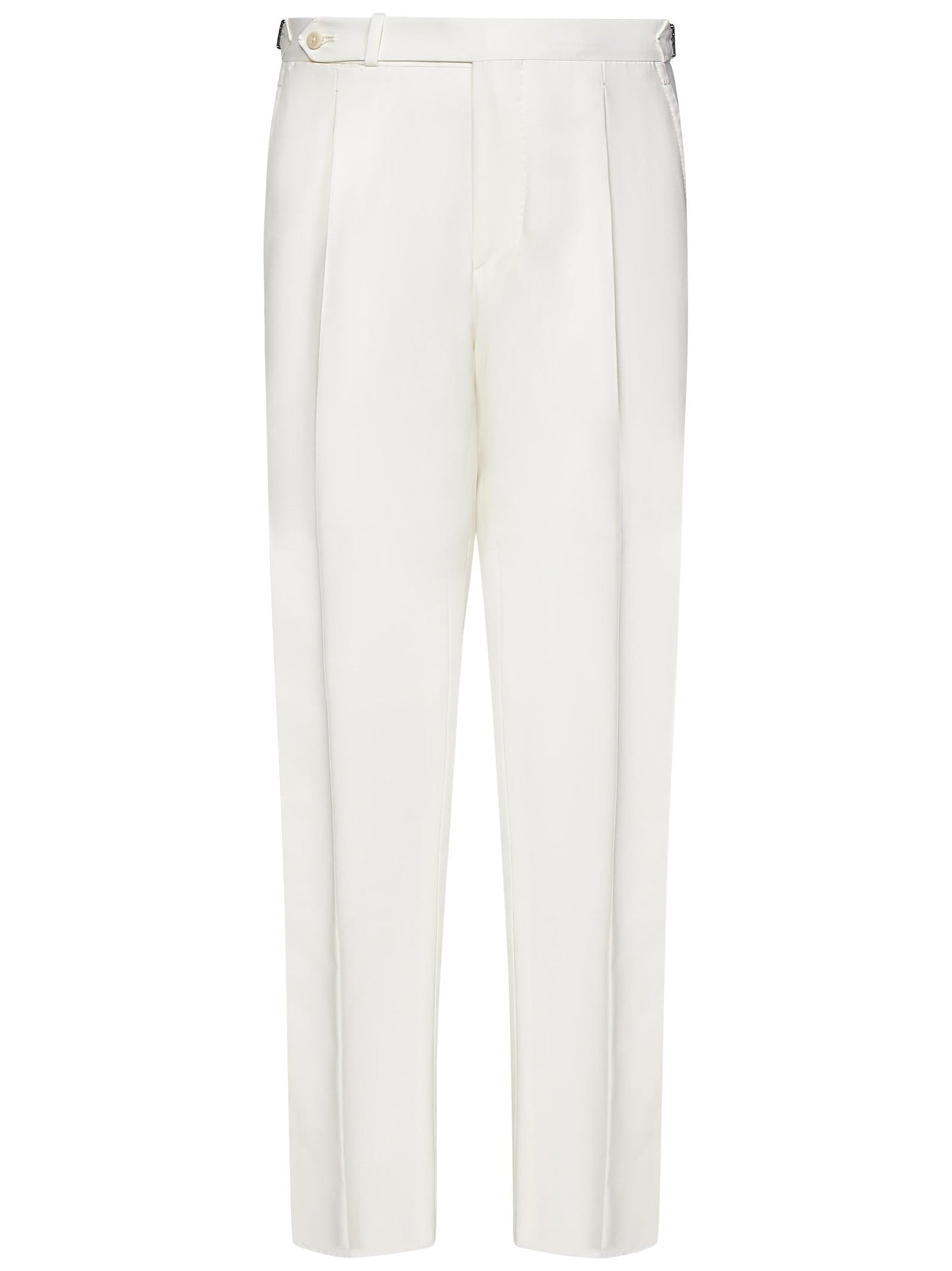 Pantaloni modello Stefano De Martino Franzese Napoli FRP2507 BIANCO Franzese Collection Pronta Sartoria 