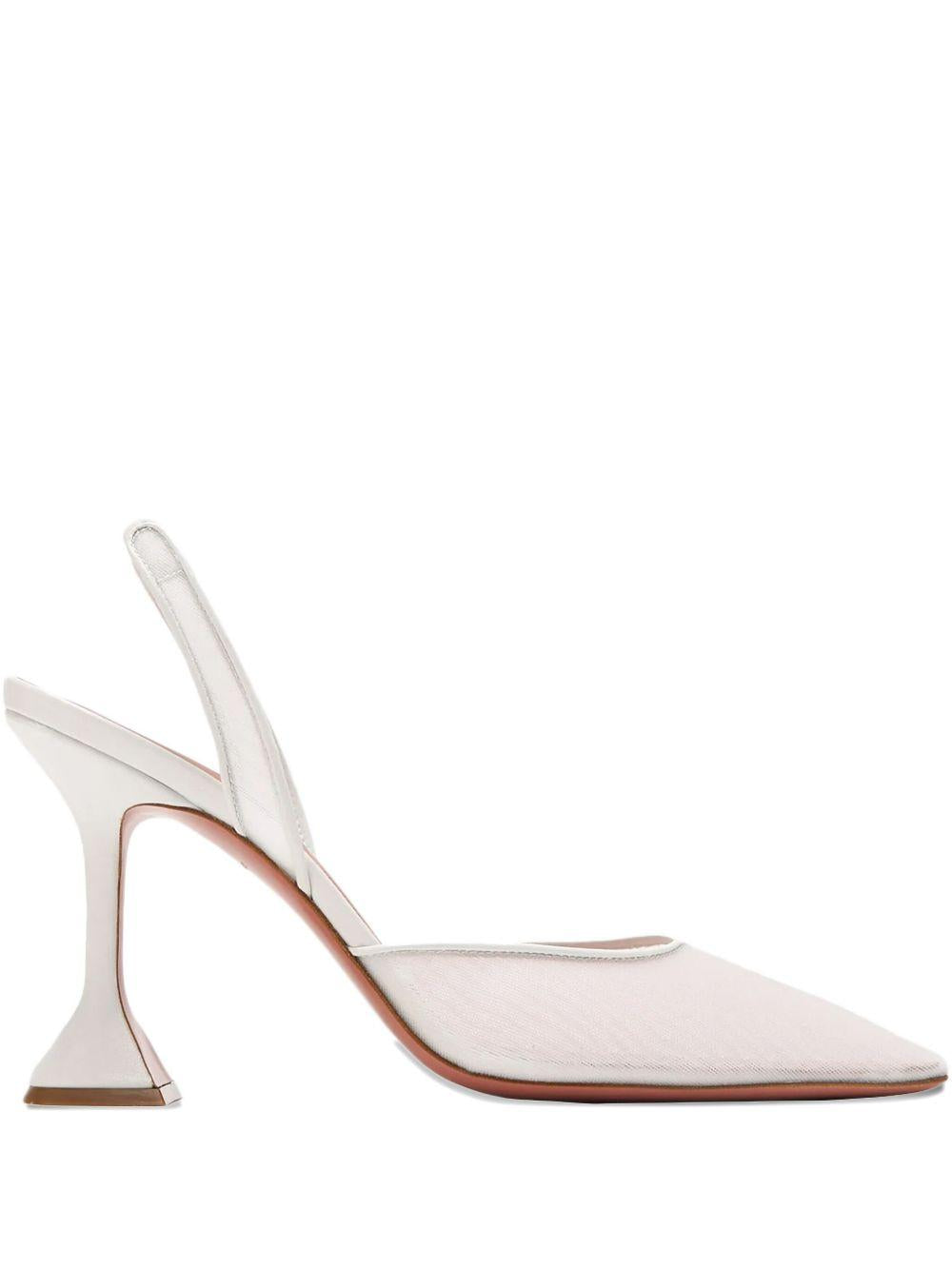 Décolleté Holli Mesh Sling 95 Amina Muaddi HOLLIMESHSLING95 BEIGE Amina Muaddi 