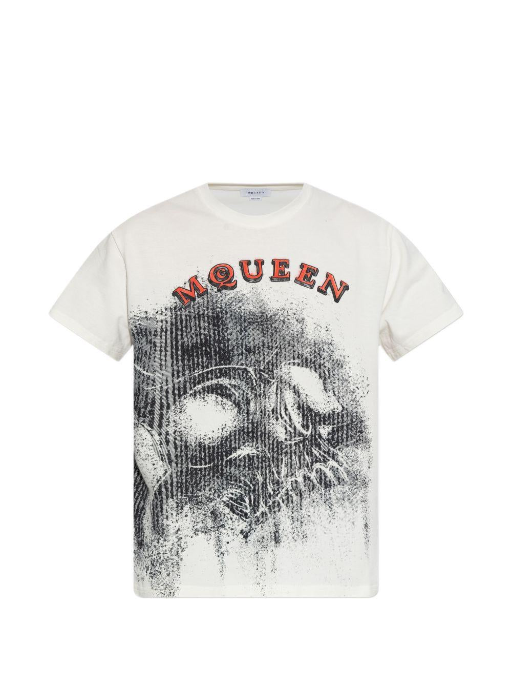 T-shirt Spray Skull Alexander McQueen 866379QTAEN 0909 Alexander McQueen 