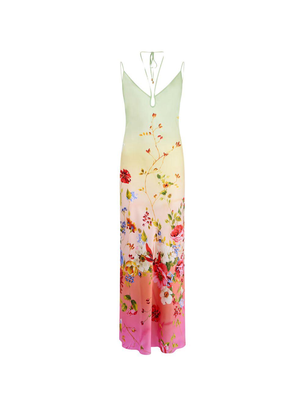 Abito Roberto Cavalli WQT132TYR32 D0509GREENFUCHSIA Roberto Cavalli 