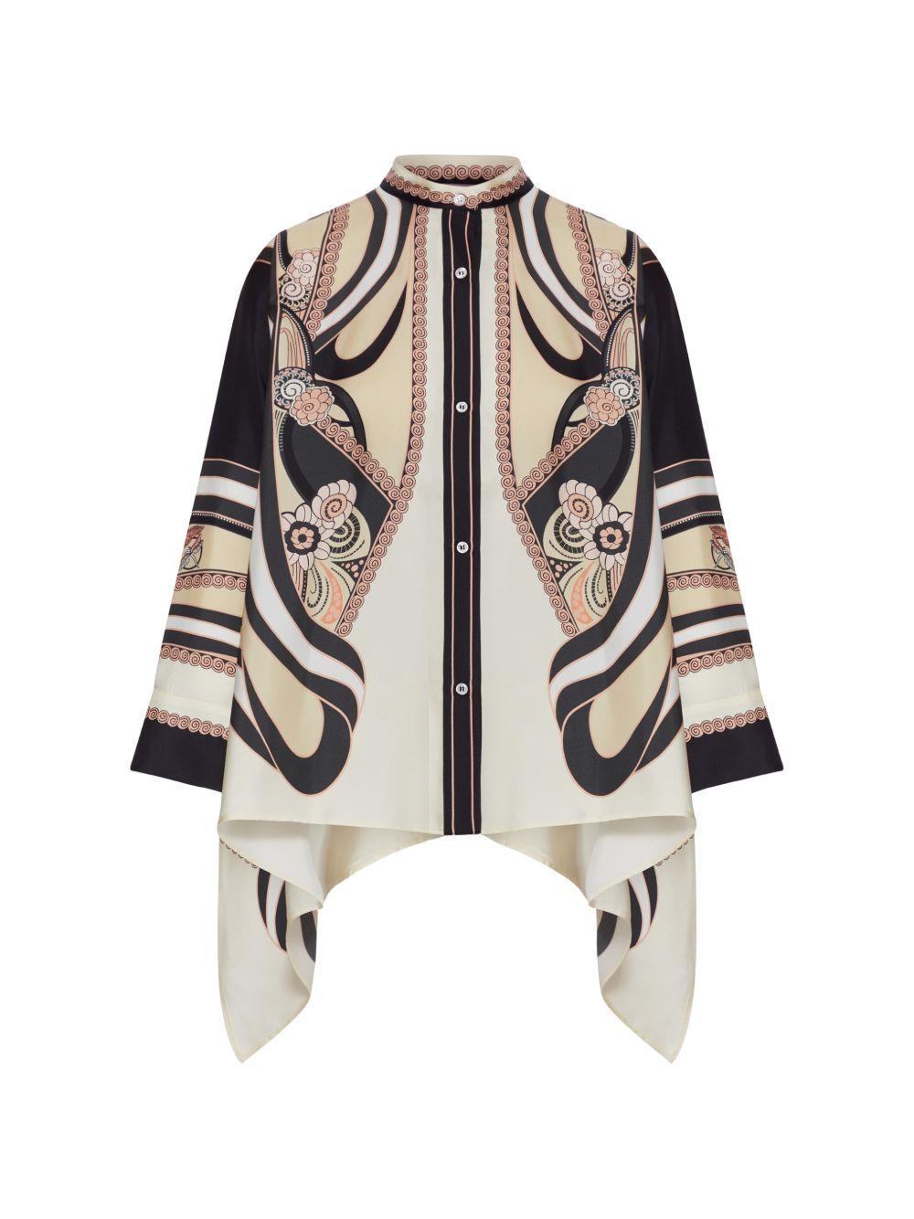 Camicia Foulard La DoubleJ SHI0059SIL006 AMB03PI02 La DoubleJ 