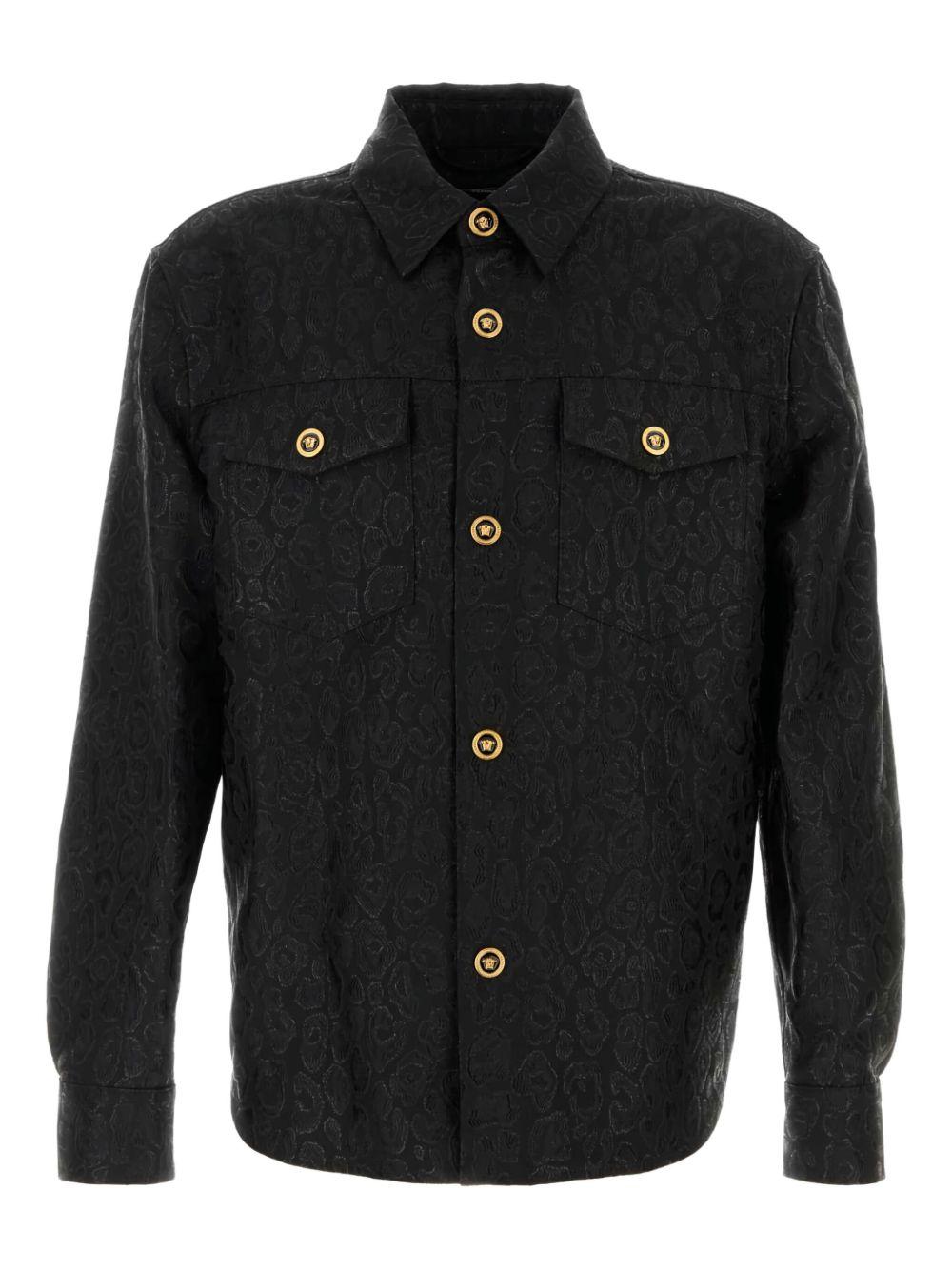 Giubbino jacquard Leopard Versace 10174131A15785 1B000 Versace 