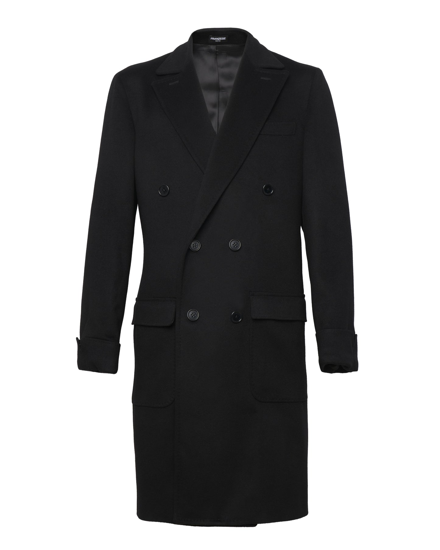 Cappotto modello Stefano de Martino Franzese Napoli 4668B159B NERO Franzese Collection 