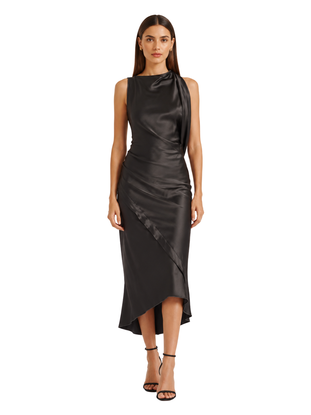 Abito Midi Kyra Victoria Beckham 1326WDR007612A ORE Victoria Beckham 