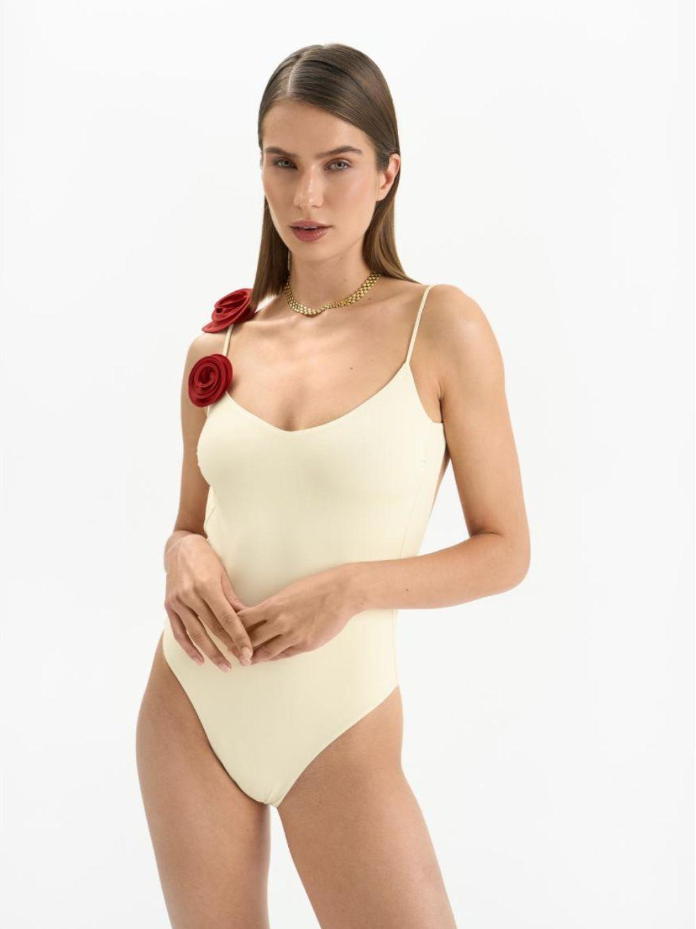 Costume Ashar La Reveche LR24AS1 IVORY/RED La Reveche 